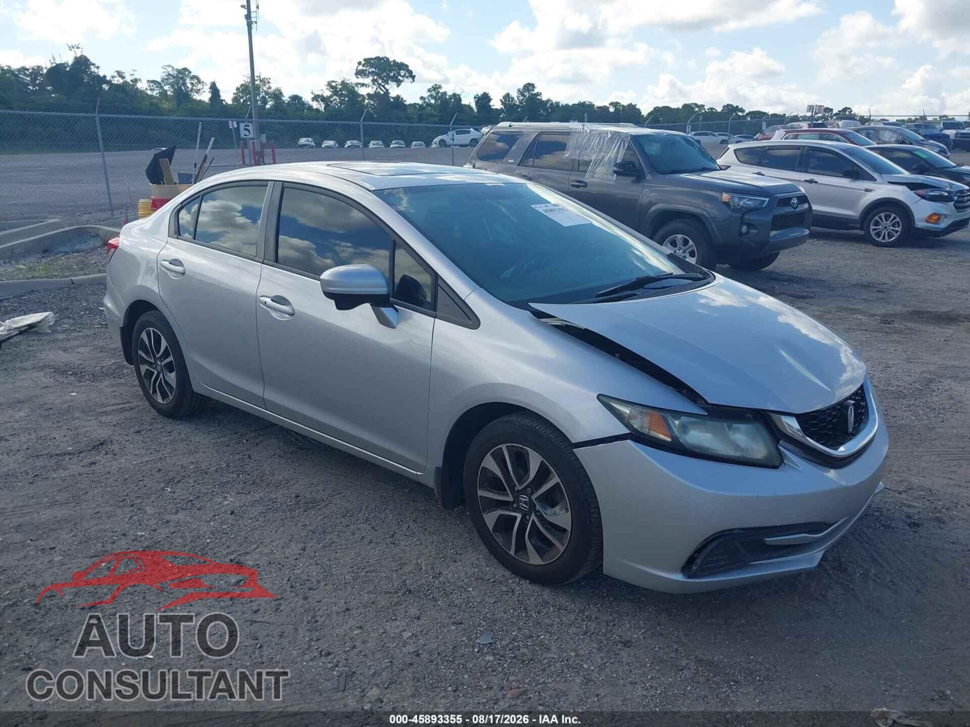 HONDA CIVIC 2015 - 19XFB2F81FE072421
