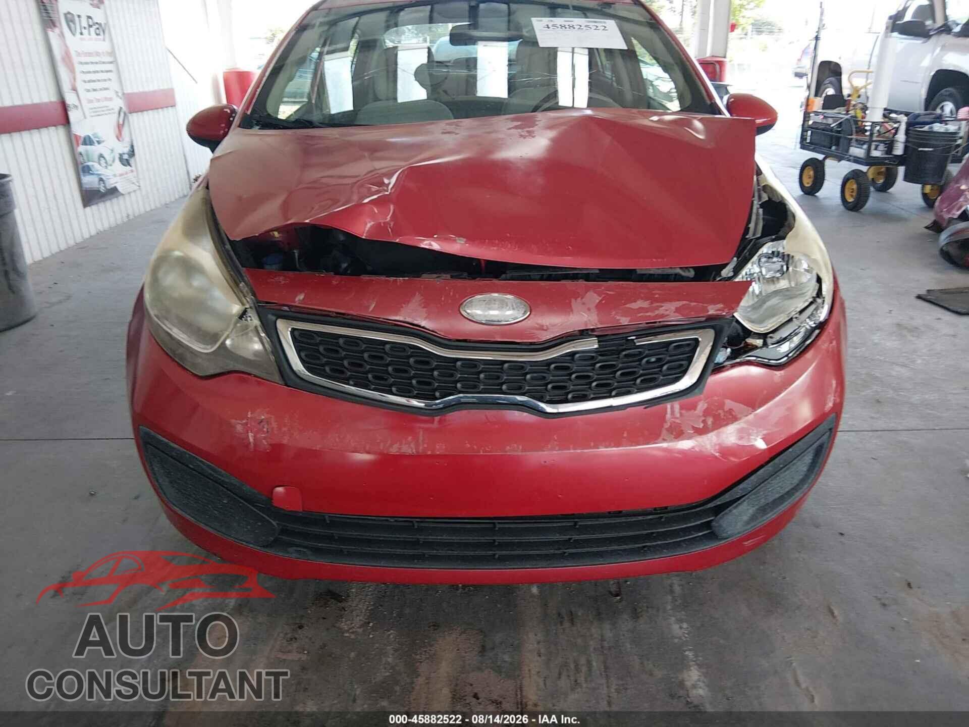 KIA RIO 2013 - KNADN4A33D6195708