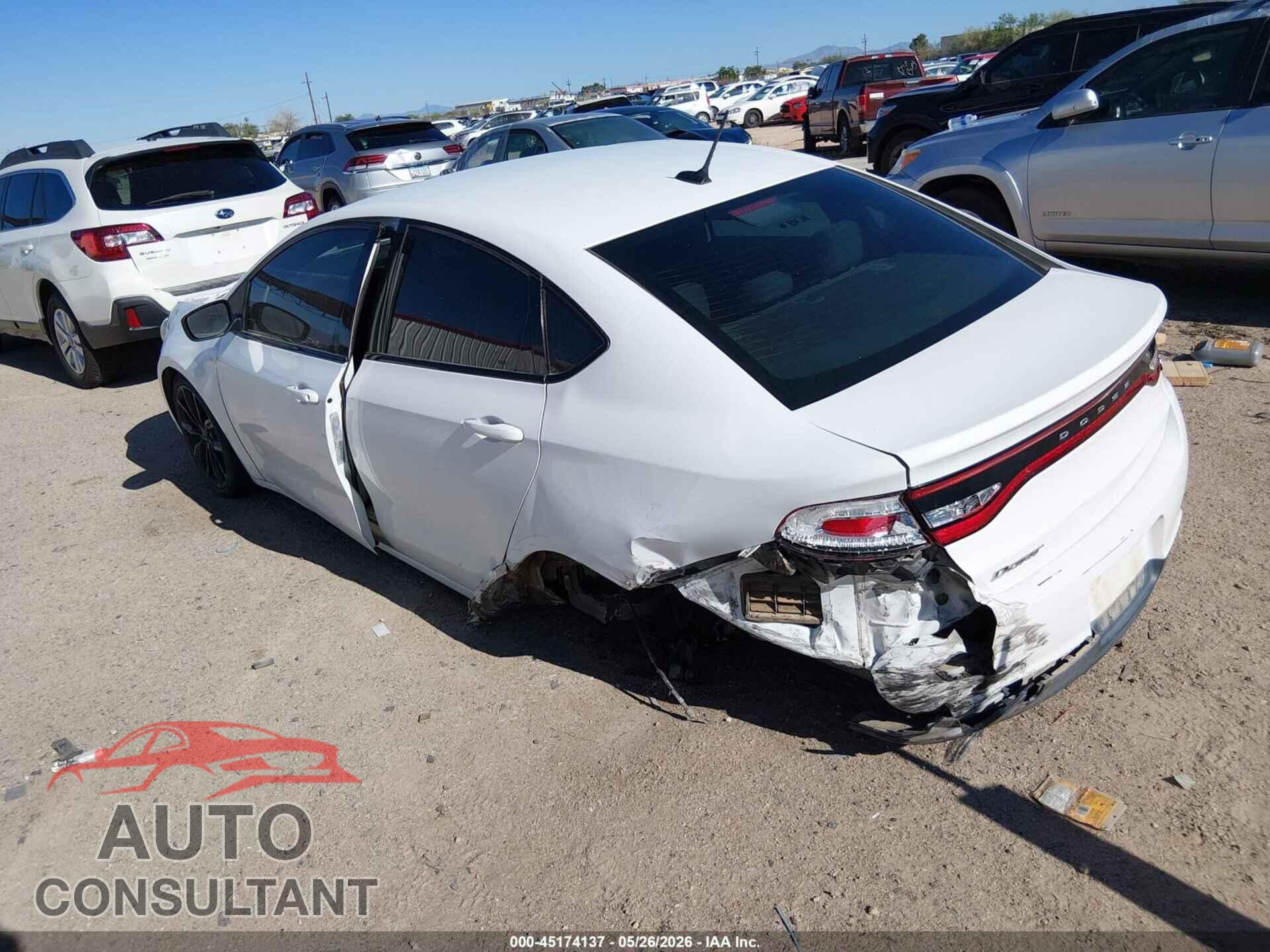 DODGE DART 2016 - 1C3CDFFA9GD822453