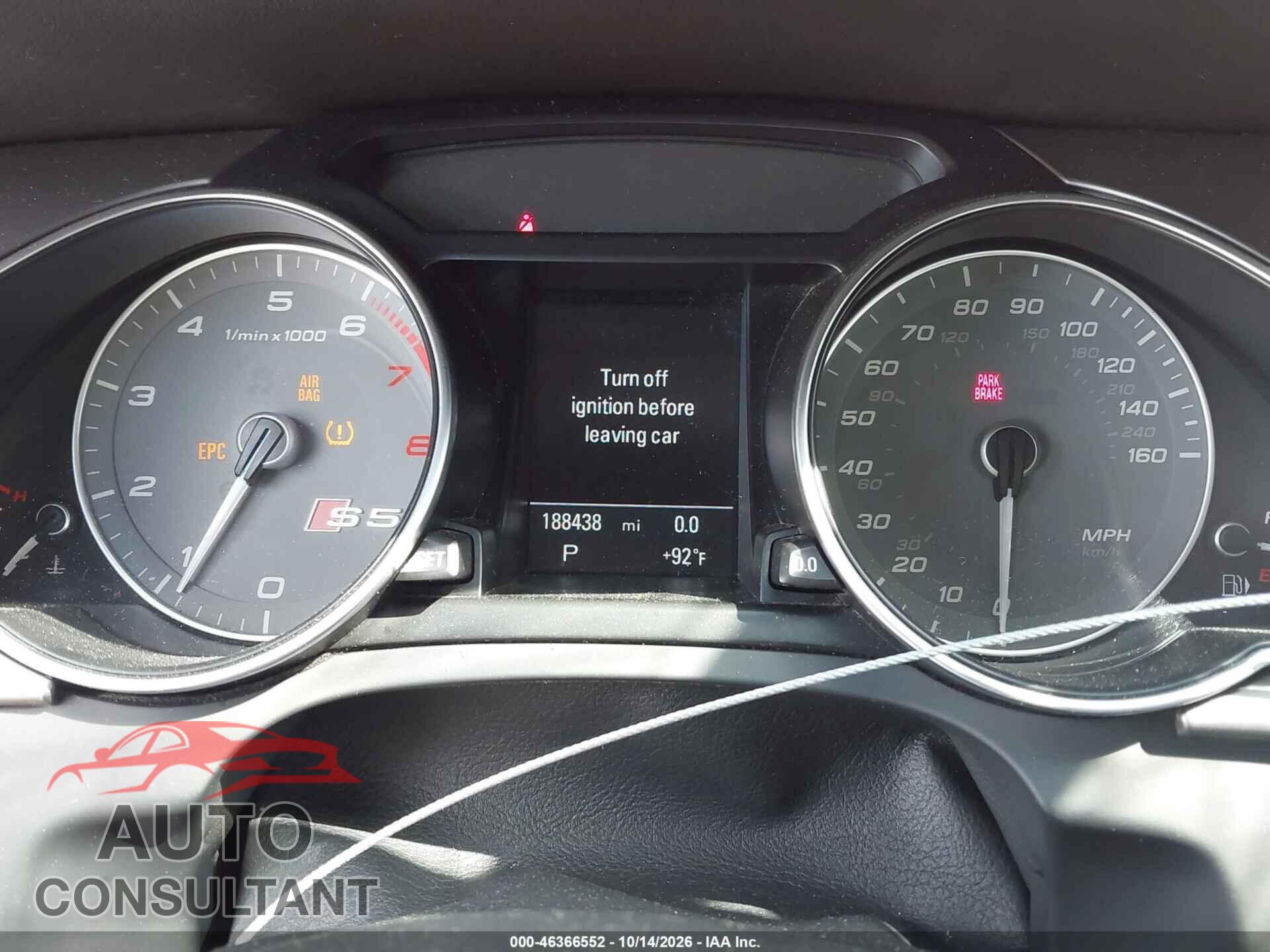 AUDI S5 2014 - WAUCGAFR8EA021455