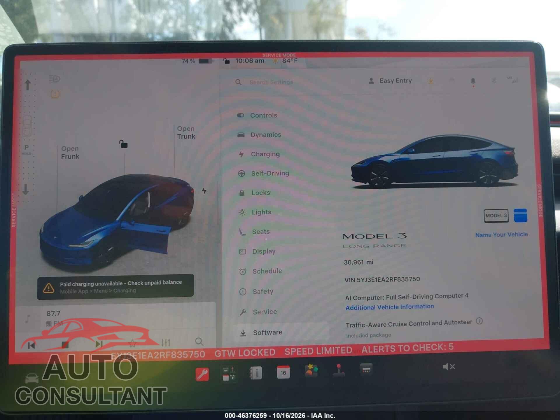 TESLA MODEL 3 2024 - 5YJ3E1EA2RF835750