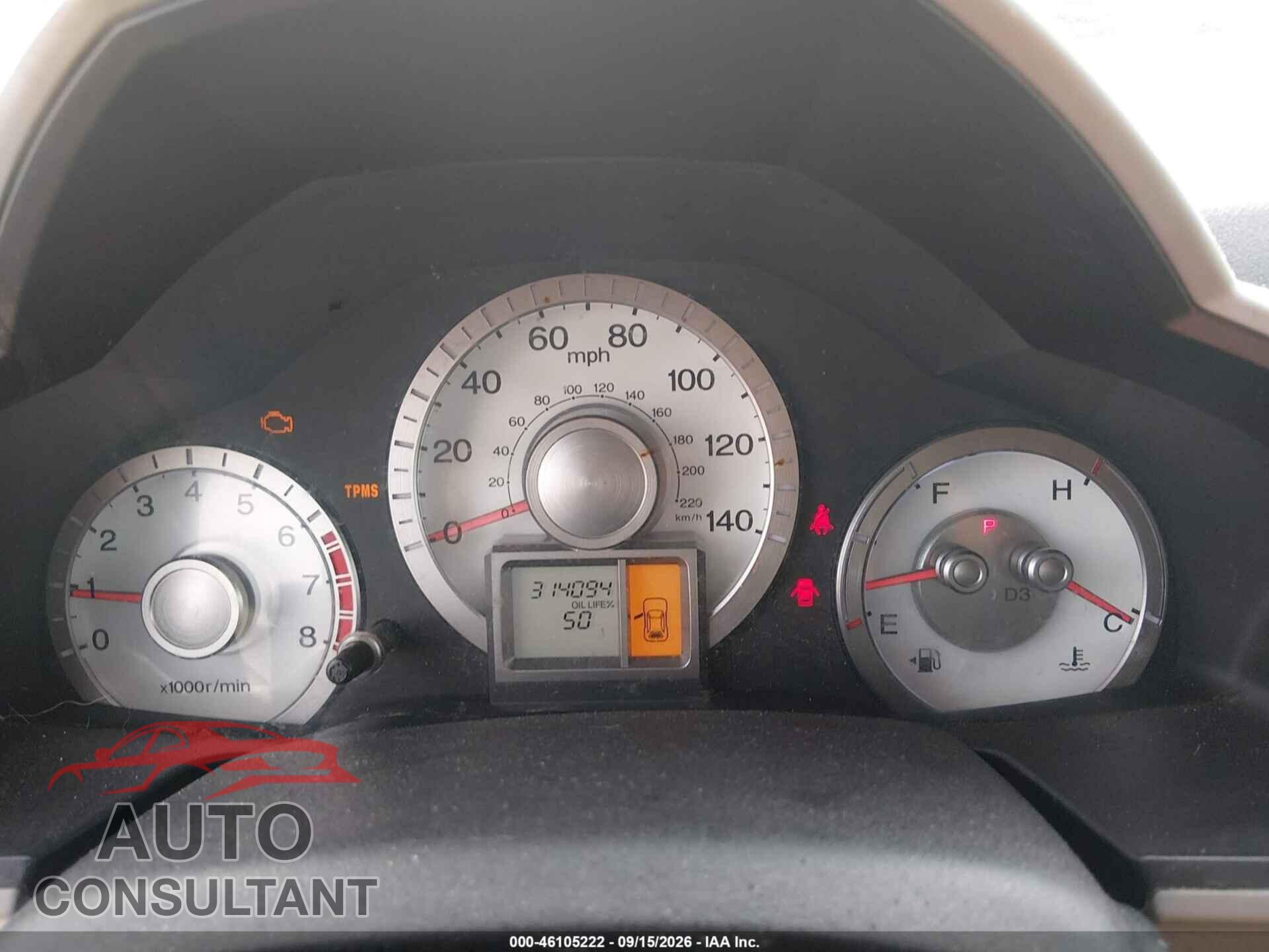 HONDA PILOT 2011 - 5FNYF4H26BB094341