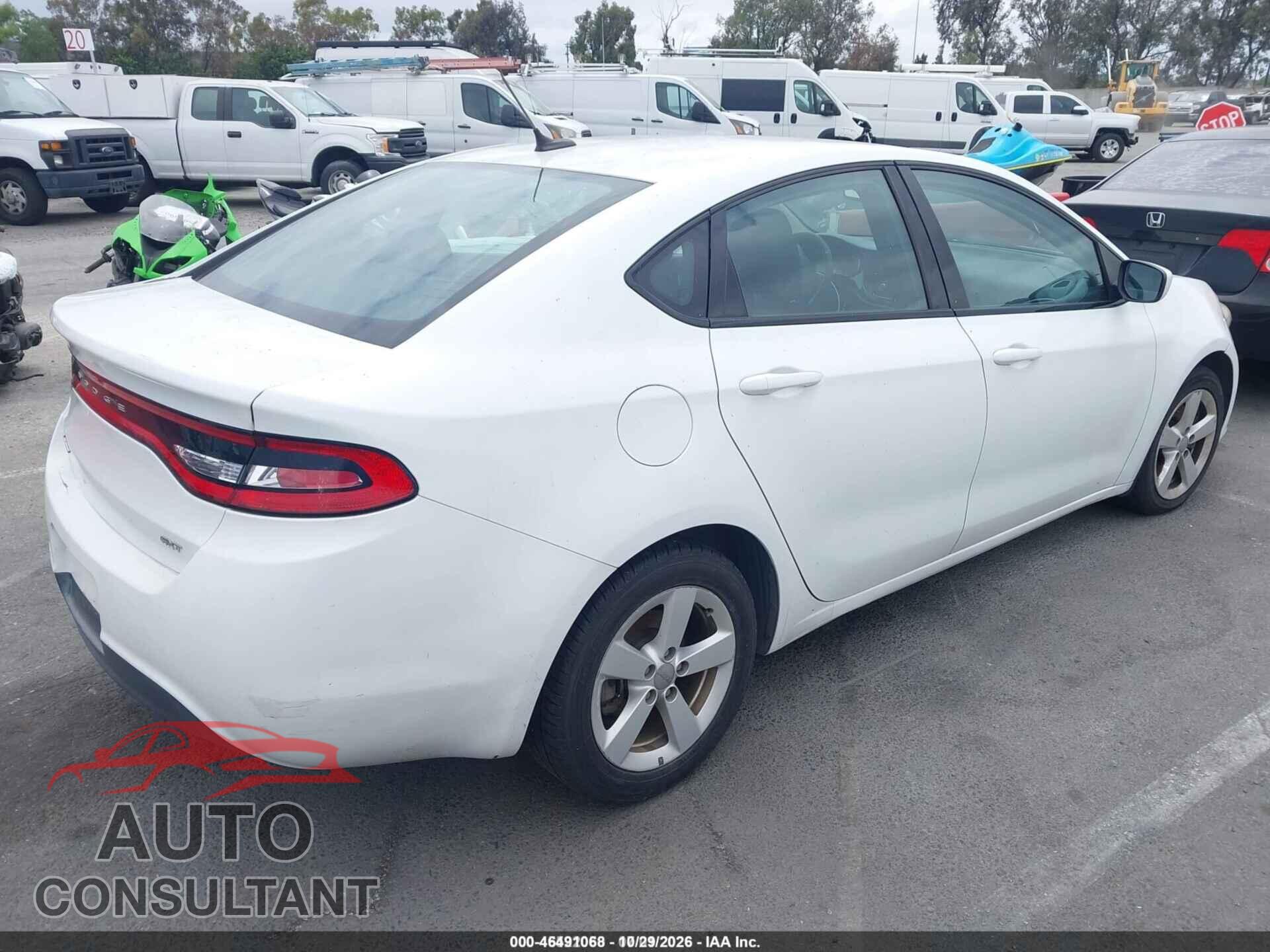 DODGE DART 2016 - 1C3CDFBBXGD689846