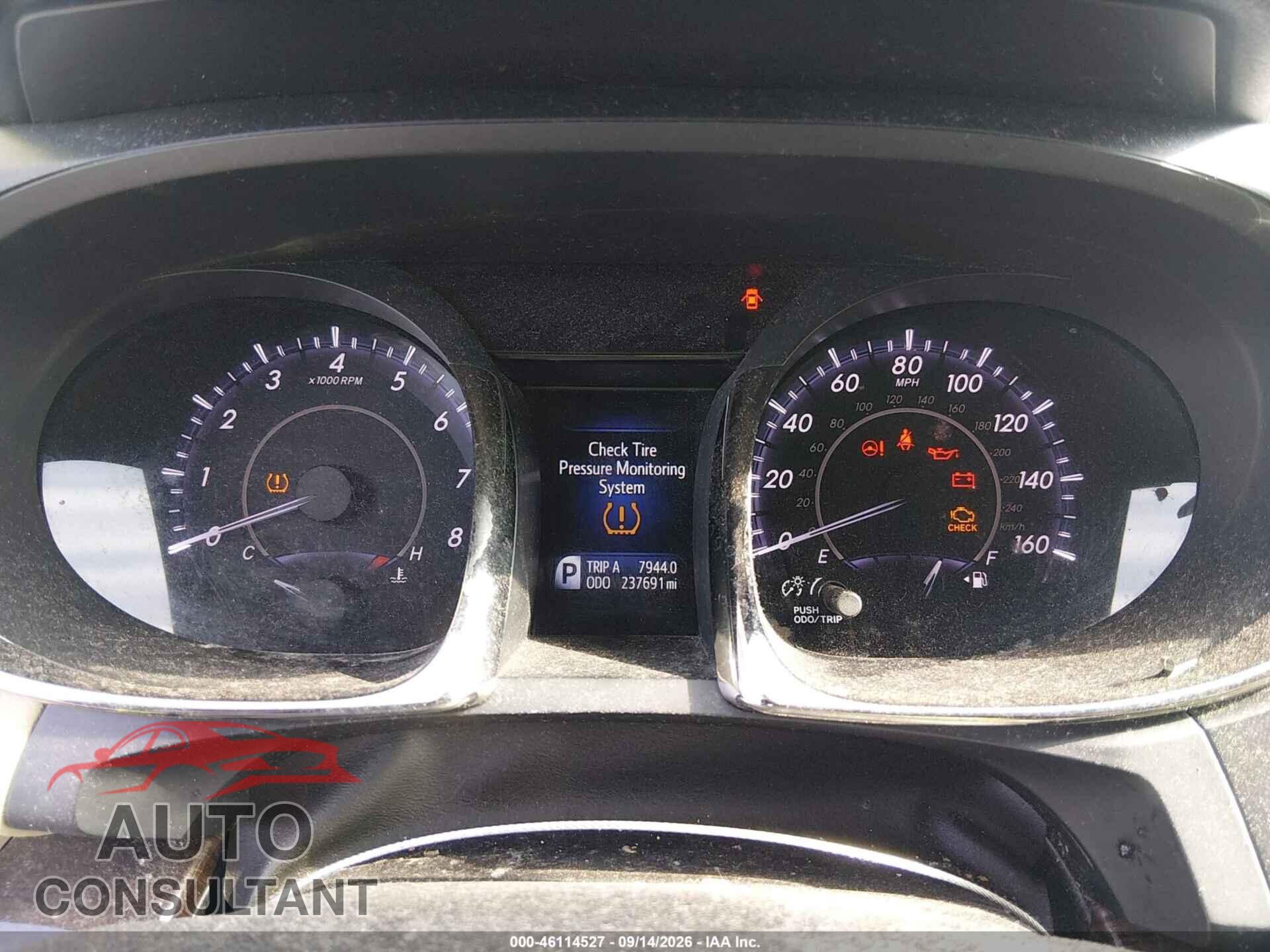 TOYOTA AVALON 2013 - 4T1BK1EB0DU070935