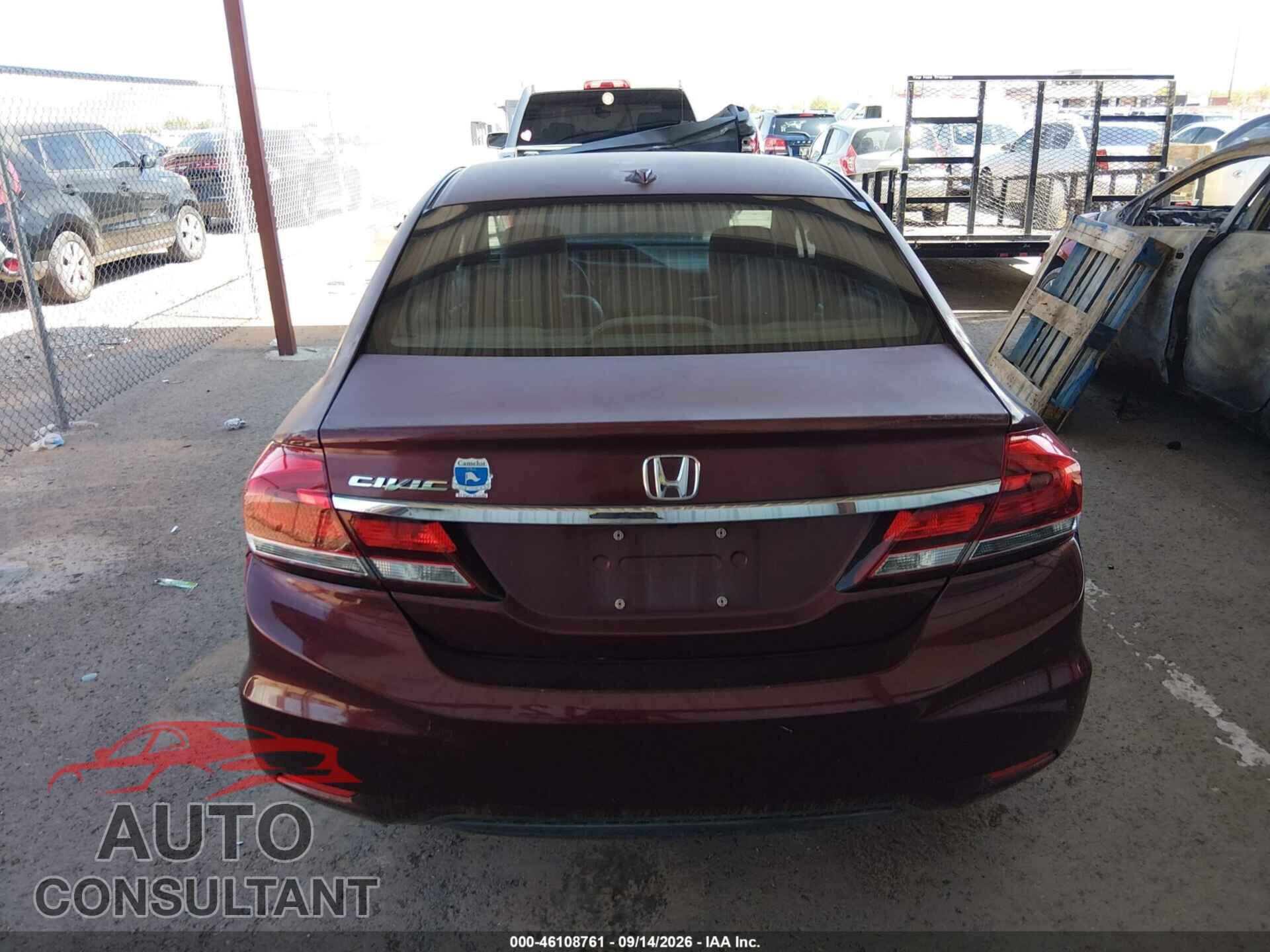 HONDA CIVIC 2013 - 2HGFB2F94DH507086