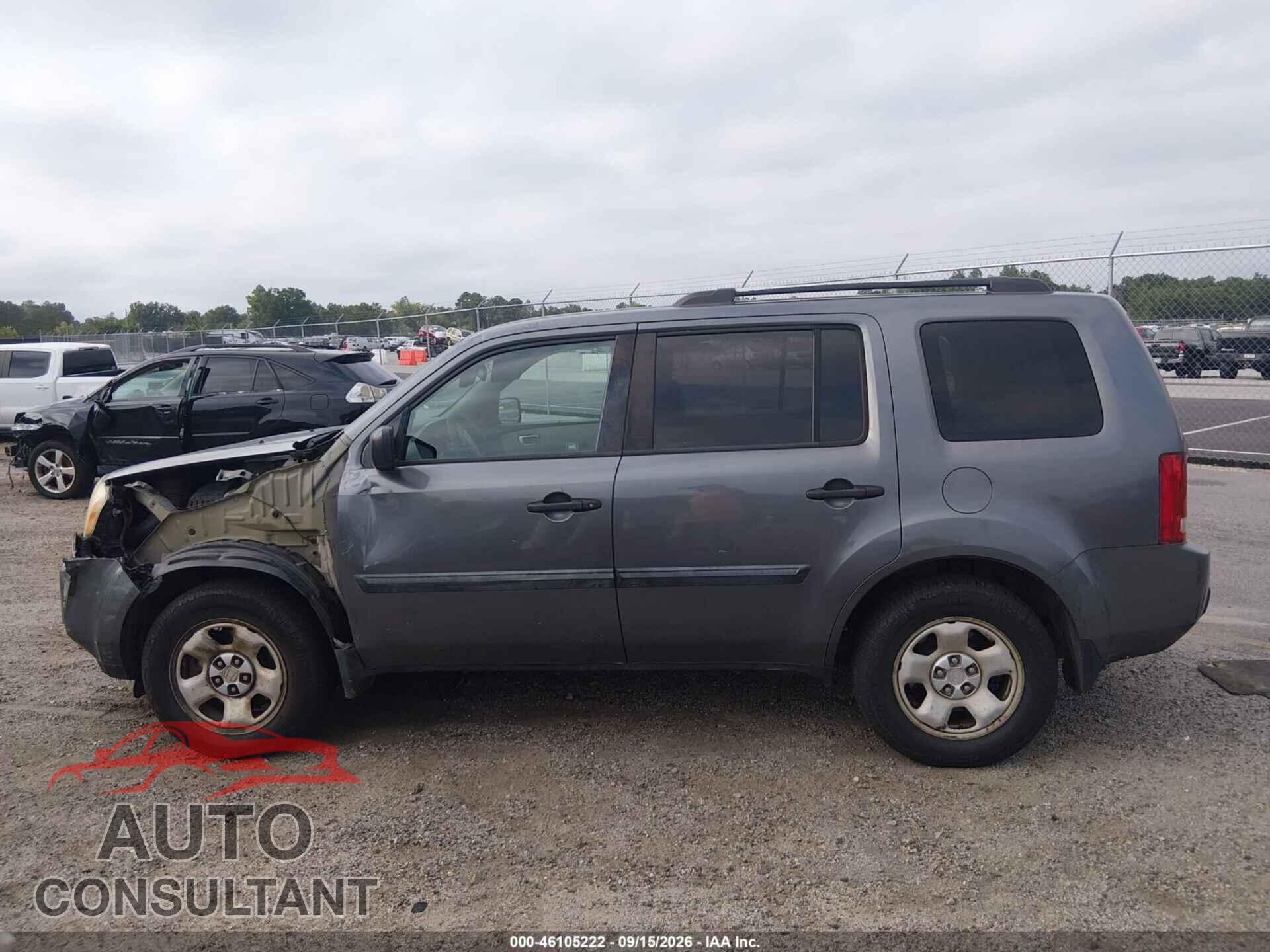 HONDA PILOT 2011 - 5FNYF4H26BB094341