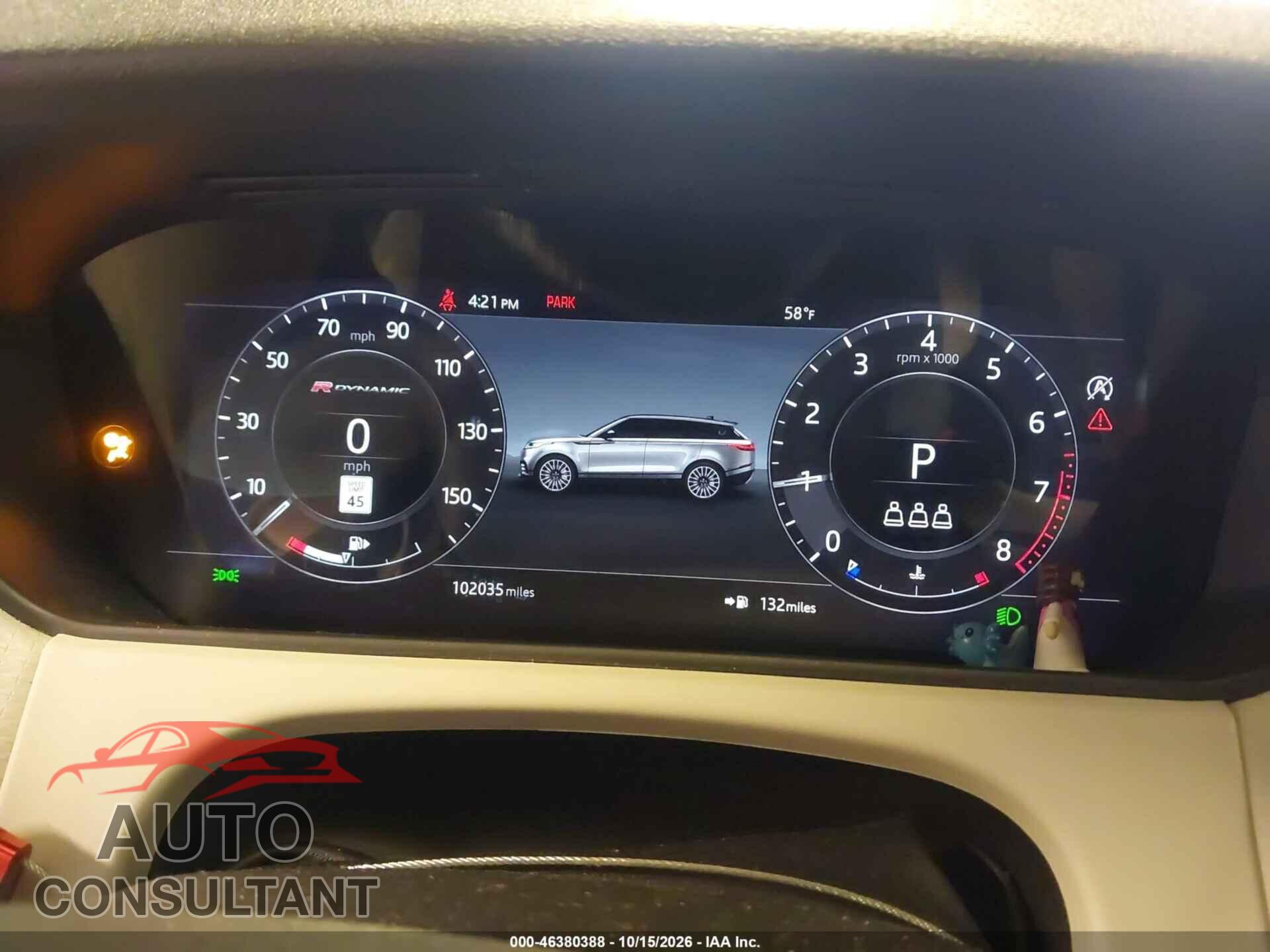 LAND ROVER RANGE ROVER VELAR 2020 - SALYK2EX3LA291065
