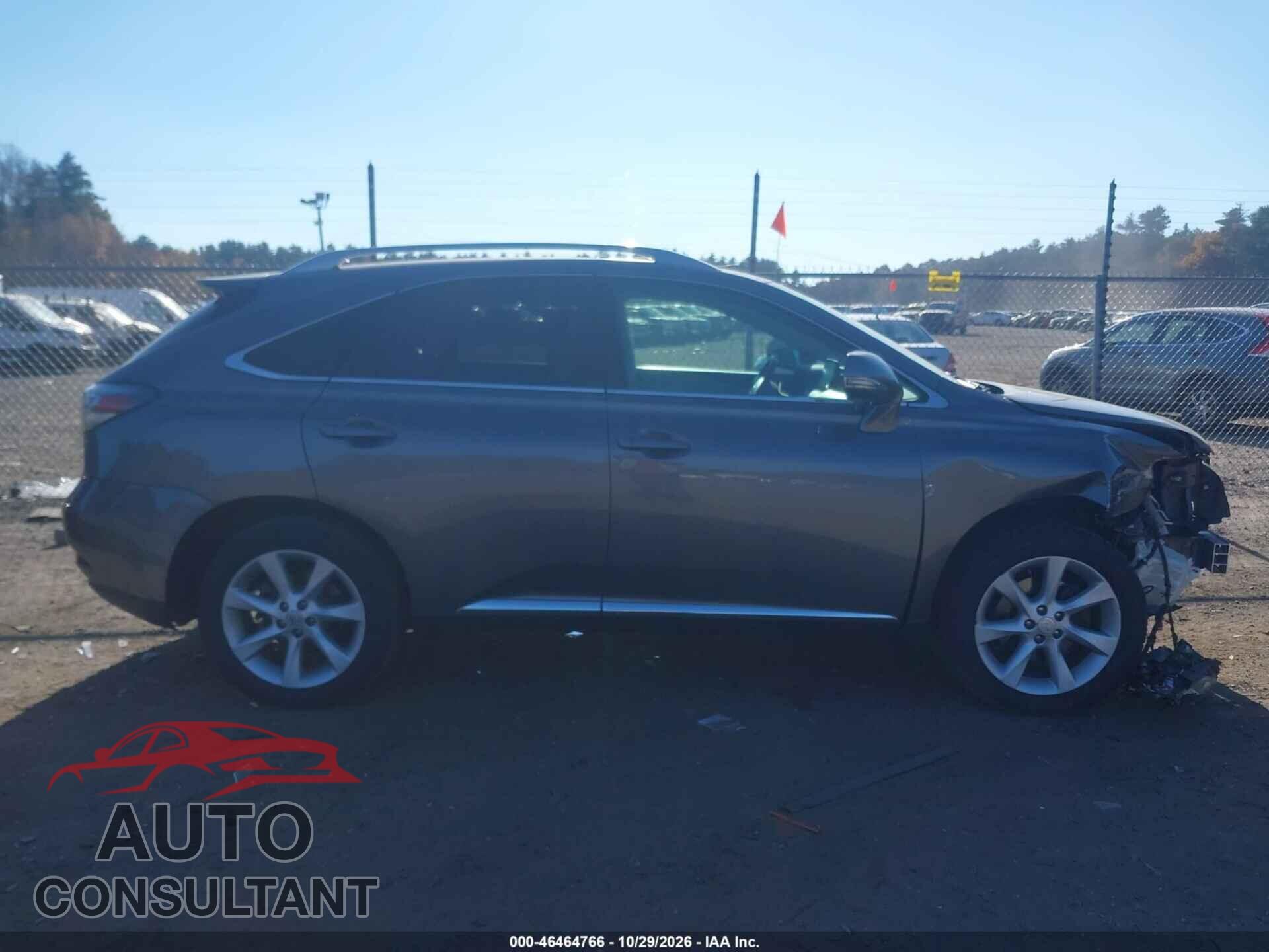 LEXUS RX 350 2012 - 2T2BK1BA2CC126834