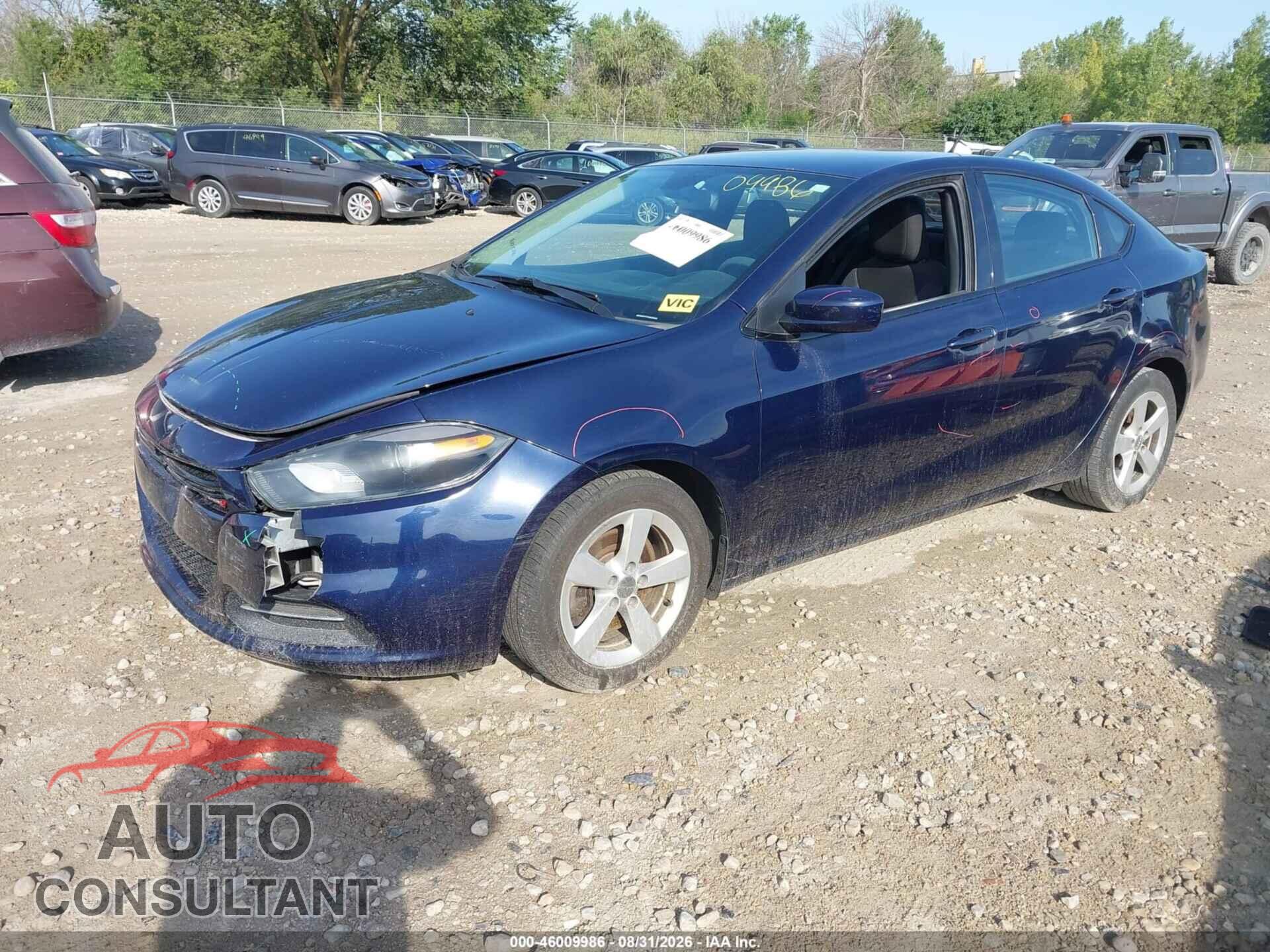 DODGE DART 2015 - 1C3CDFBB6FD309397
