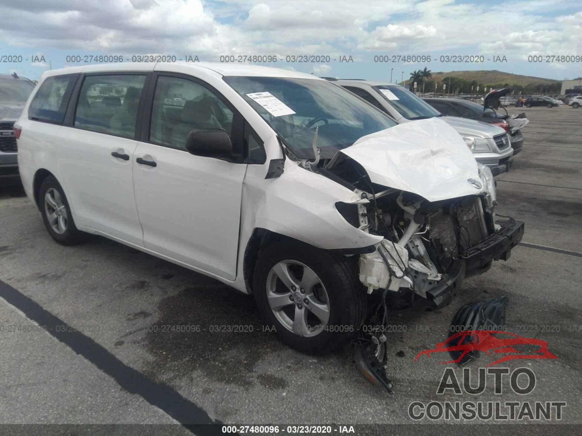 TOYOTA SIENNA 2017 - 5TDZZ3DC3HS851642