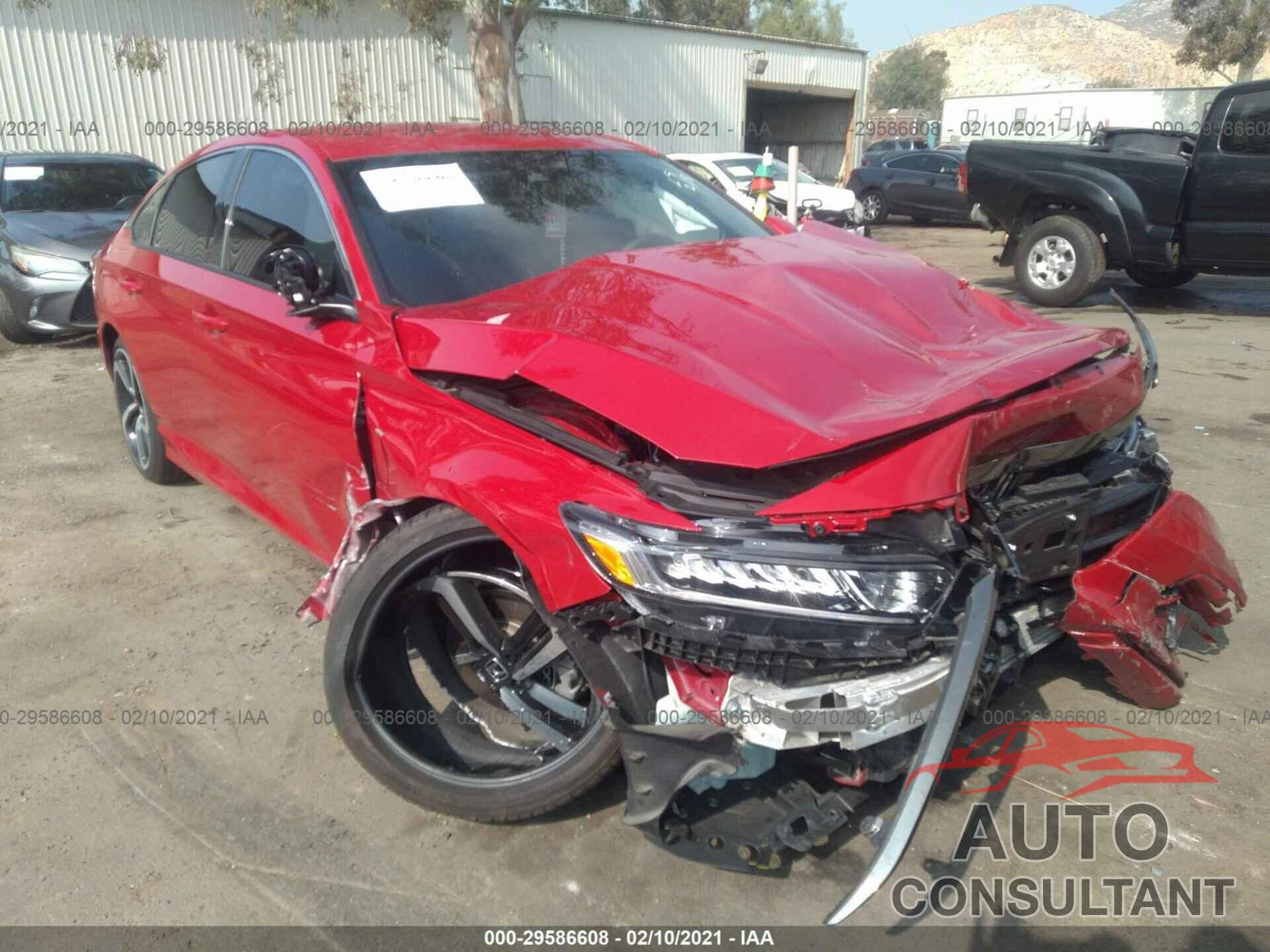 HONDA ACCORD SEDAN 2019 - 1HGCV1F34KA165408