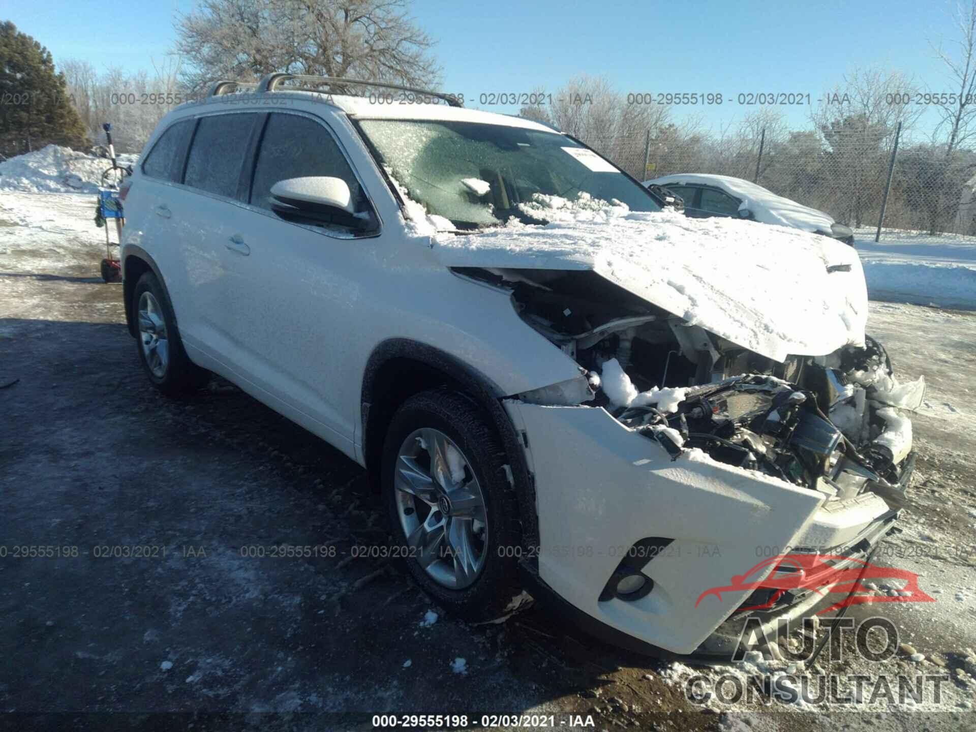TOYOTA HIGHLANDER 2018 - 5TDDZRFH5JS811834