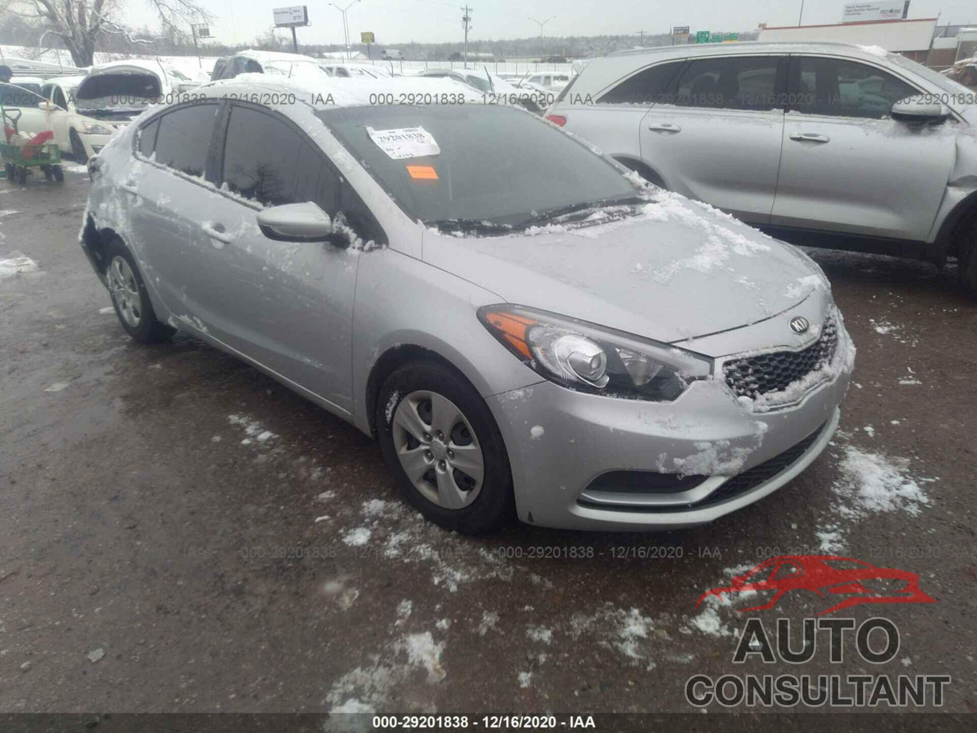 KIA FORTE 2016 - KNAFK4A68G5487215