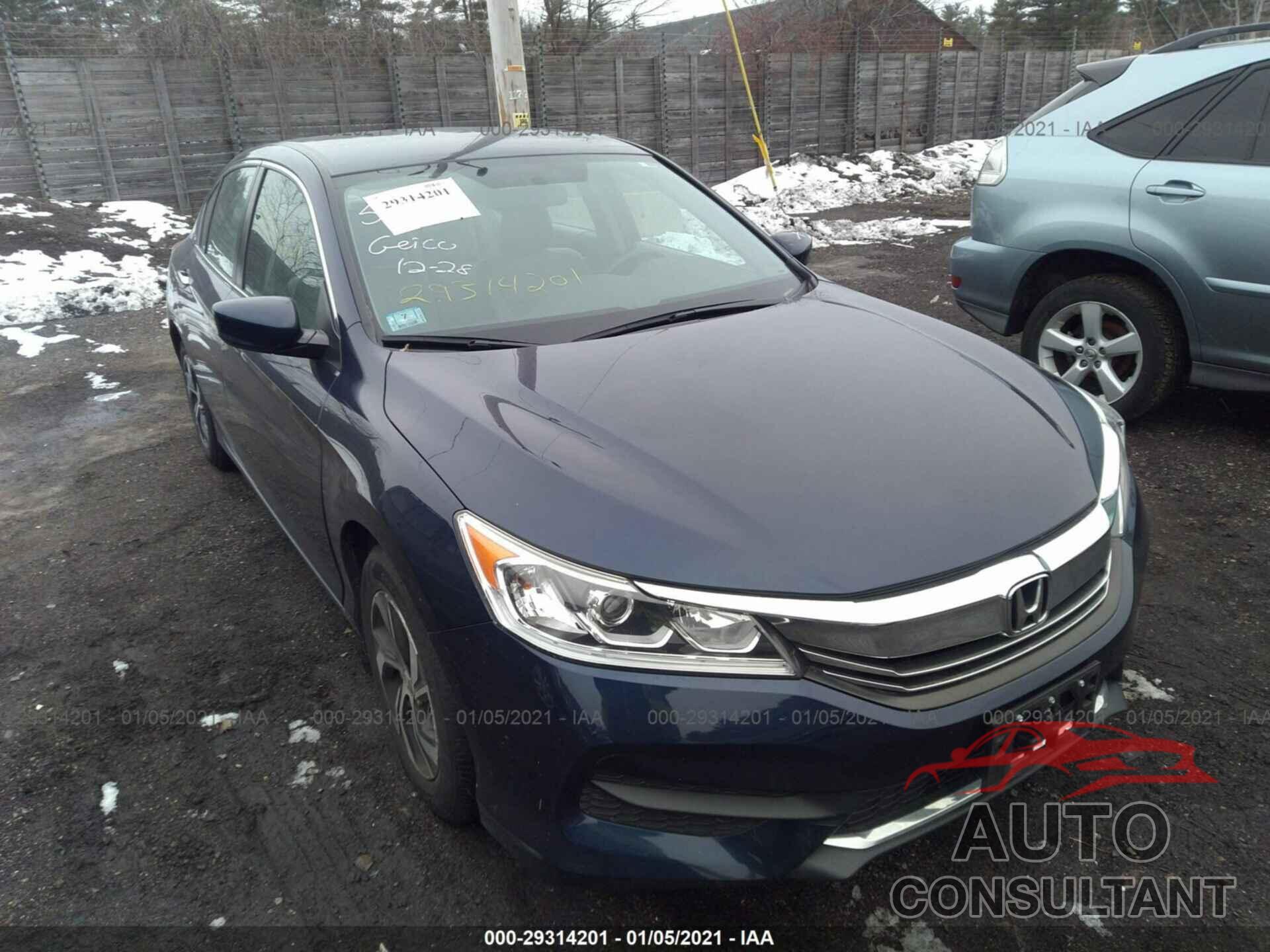 HONDA ACCORD SEDAN 2017 - 1HGCR2F30HA066698