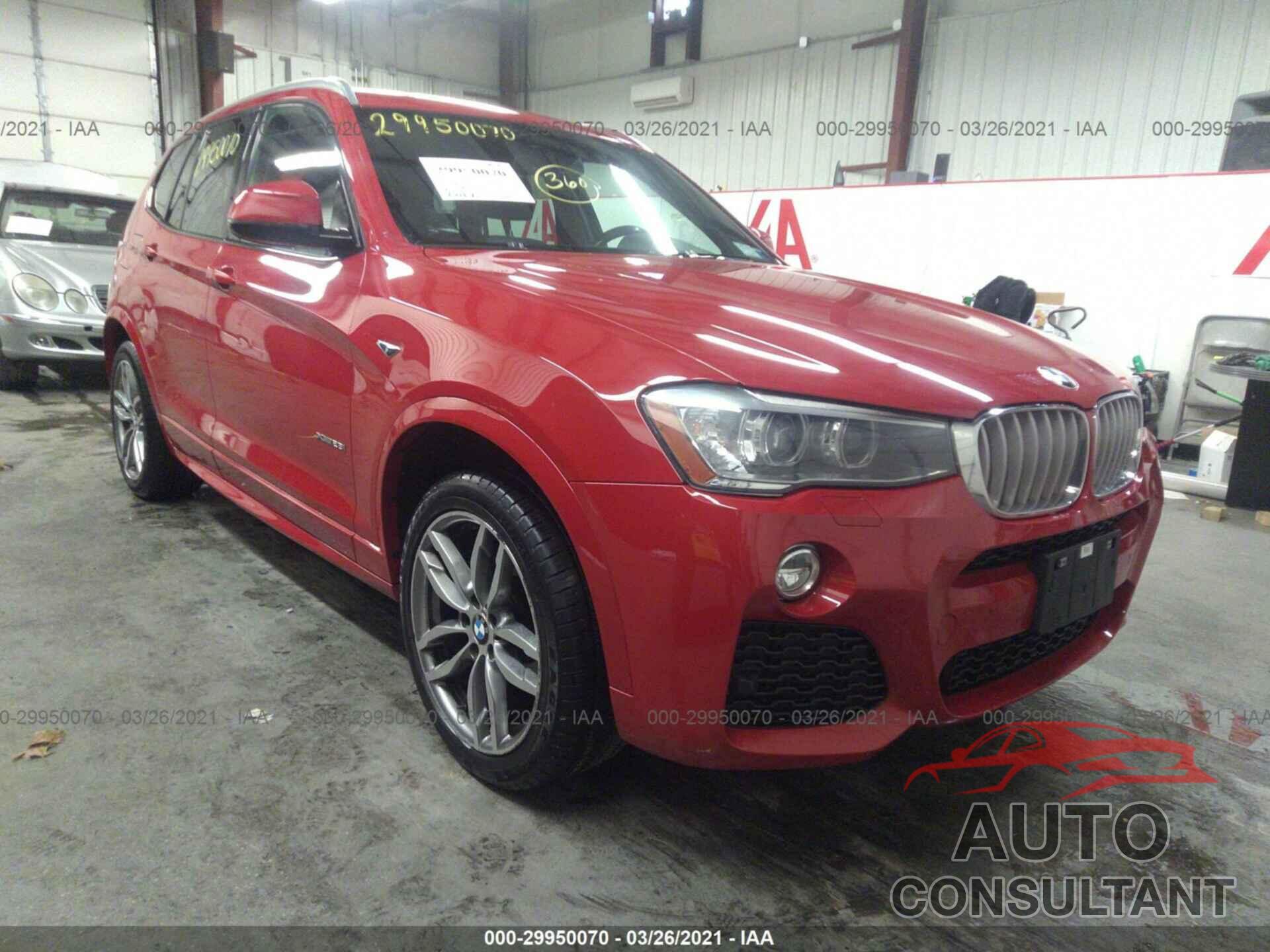 BMW X3 2016 - 5UXWX9C53G0D65978