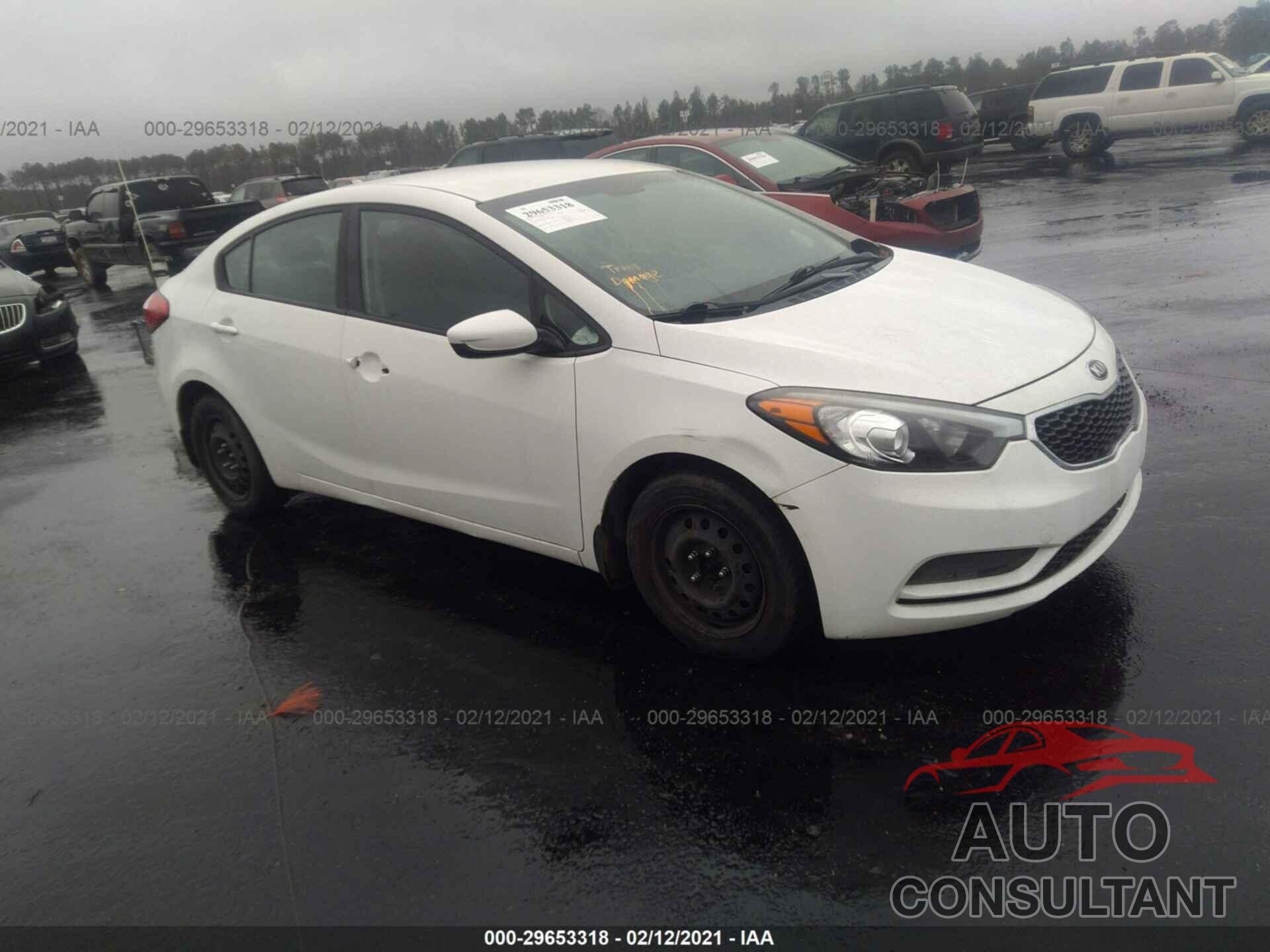 KIA FORTE 2016 - KNAFK4A64G5580006