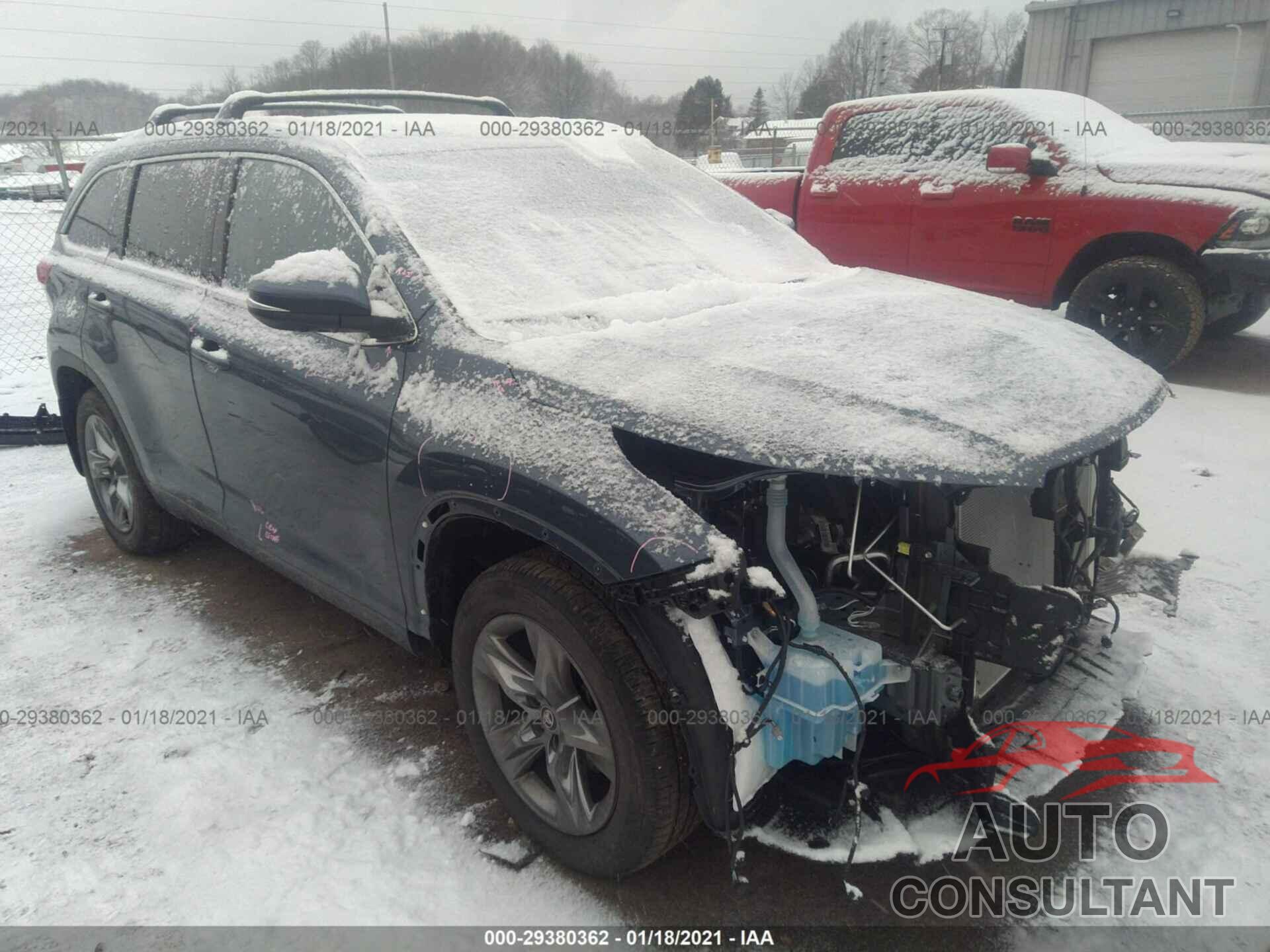 TOYOTA HIGHLANDER 2019 - 5TDDZRFH2KS734468