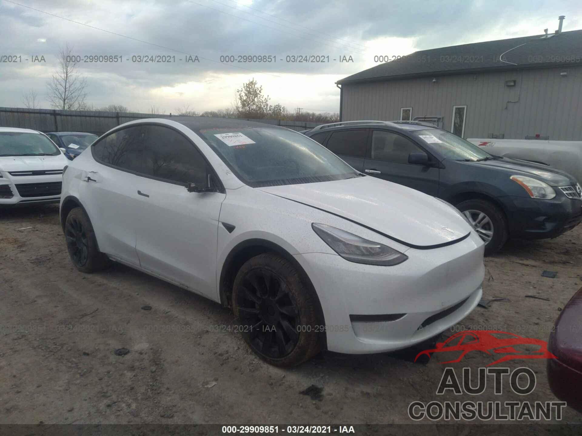 TESLA MODEL Y 2021 - 5YJYGDEE2MF072383