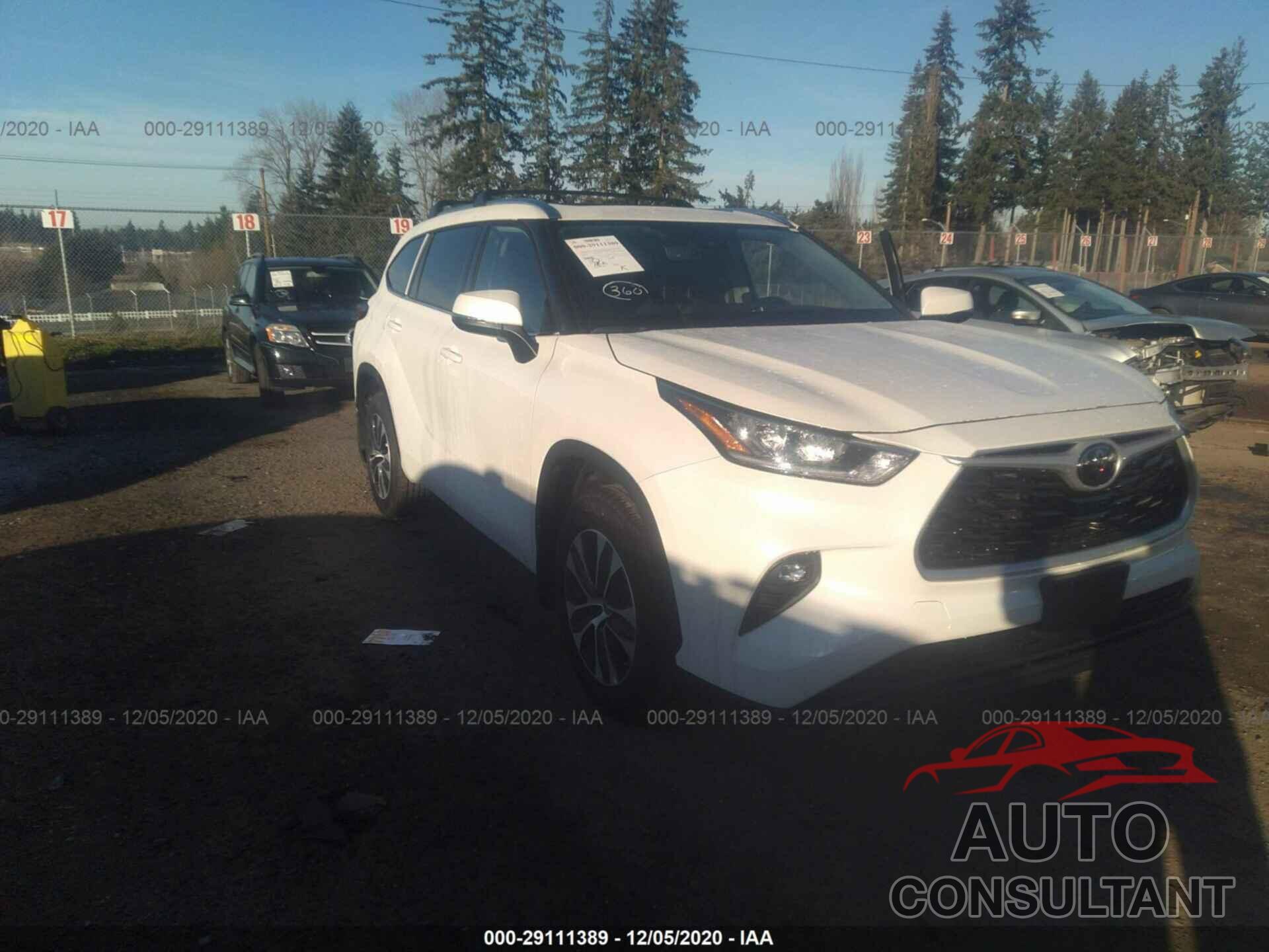 TOYOTA HIGHLANDER 2020 - 5TDGZRBH9LS024438