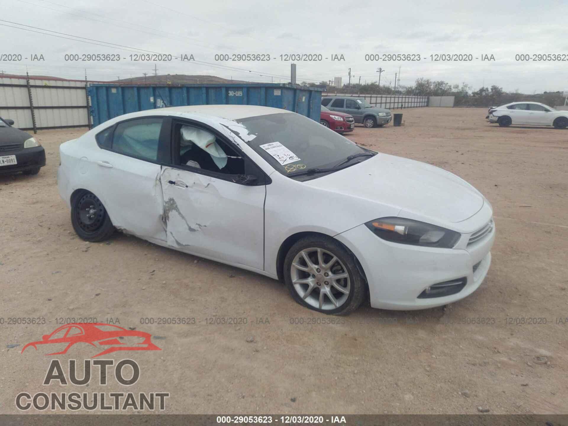 DODGE DART 2016 - 1C3CDFAA4GD533603