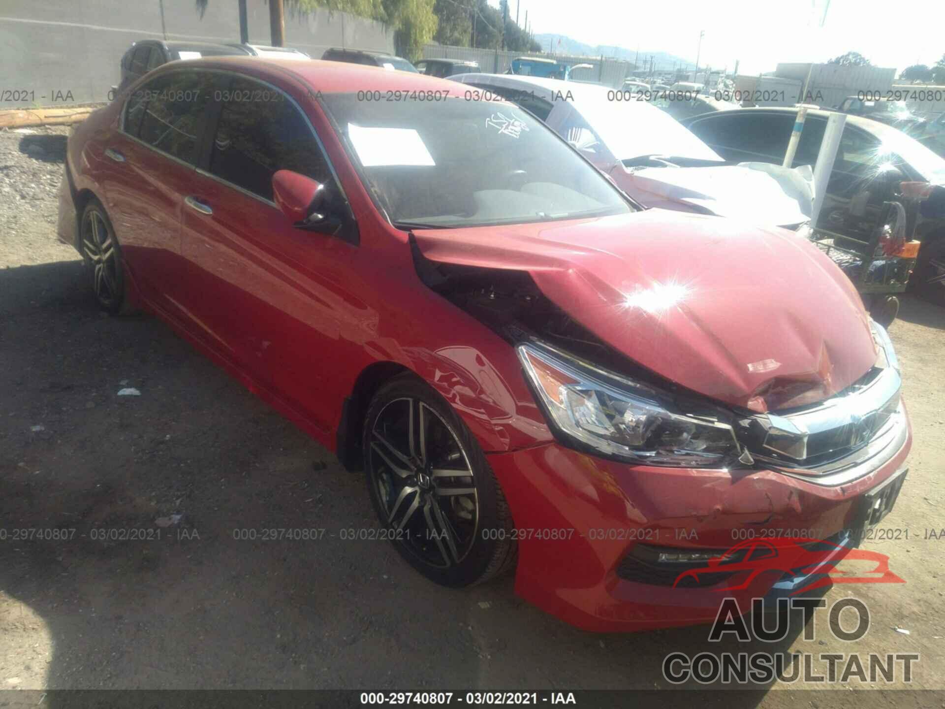 HONDA ACCORD SEDAN 2016 - 1HGCR2F59GA176911