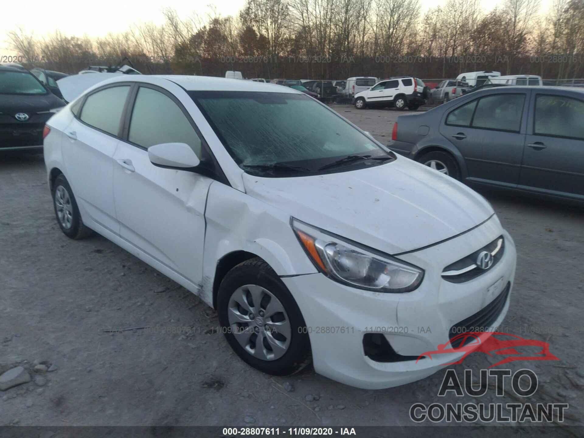 HYUNDAI ACCENT 2017 - KMHCT4AE4HU296680
