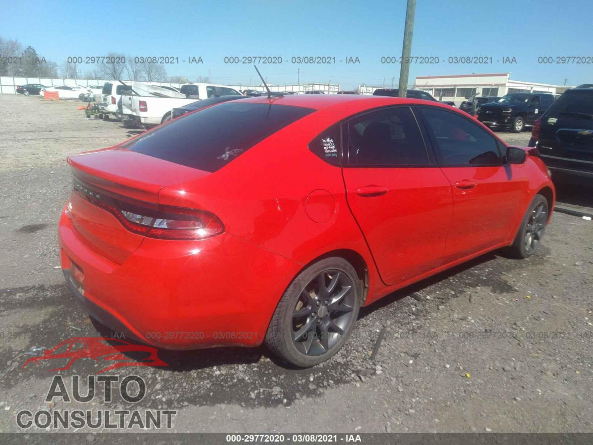 DODGE DART 2016 - 1C3CDFAA4GD682402