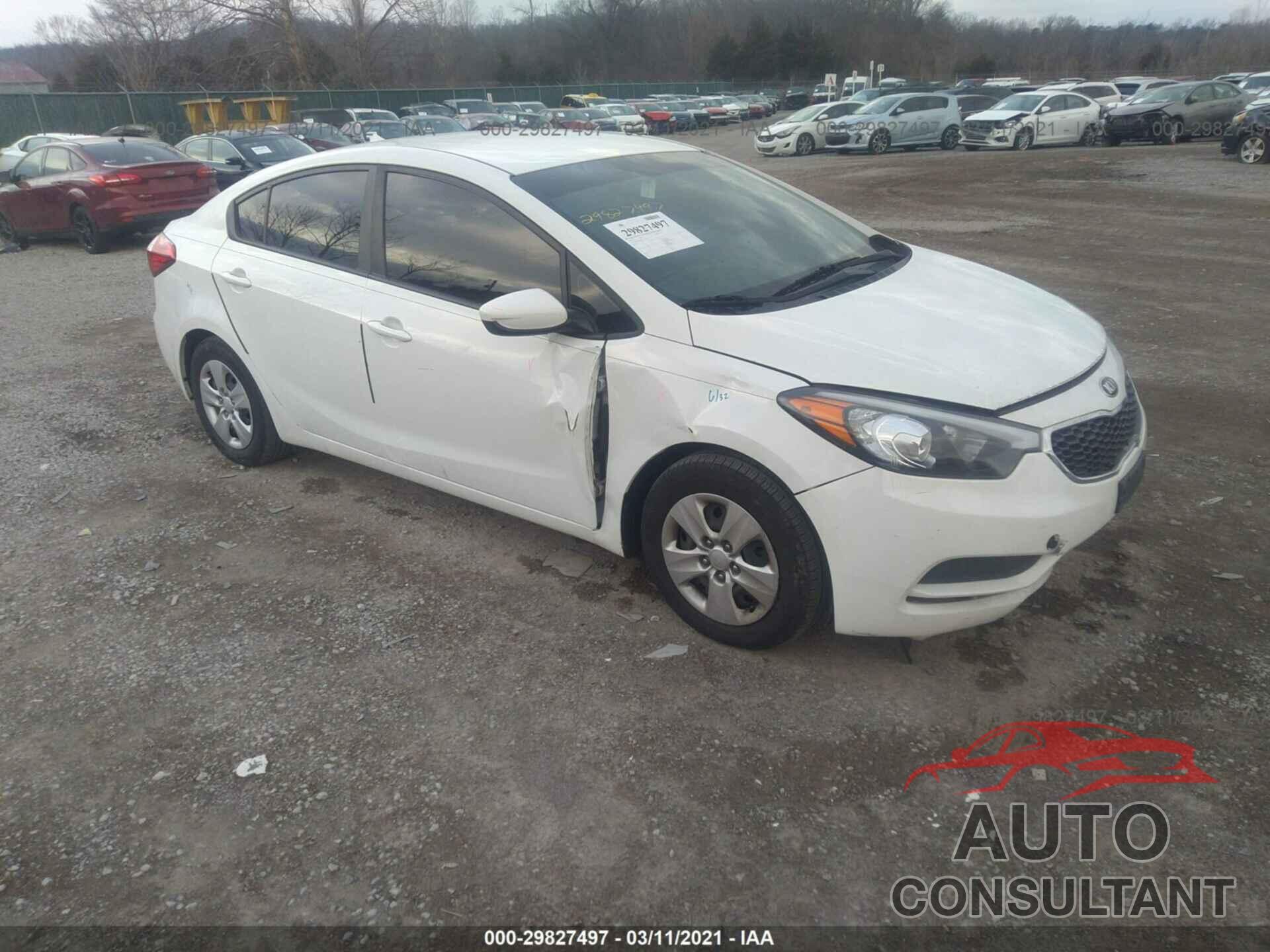 KIA FORTE 2016 - KNAFK4A69G5615171