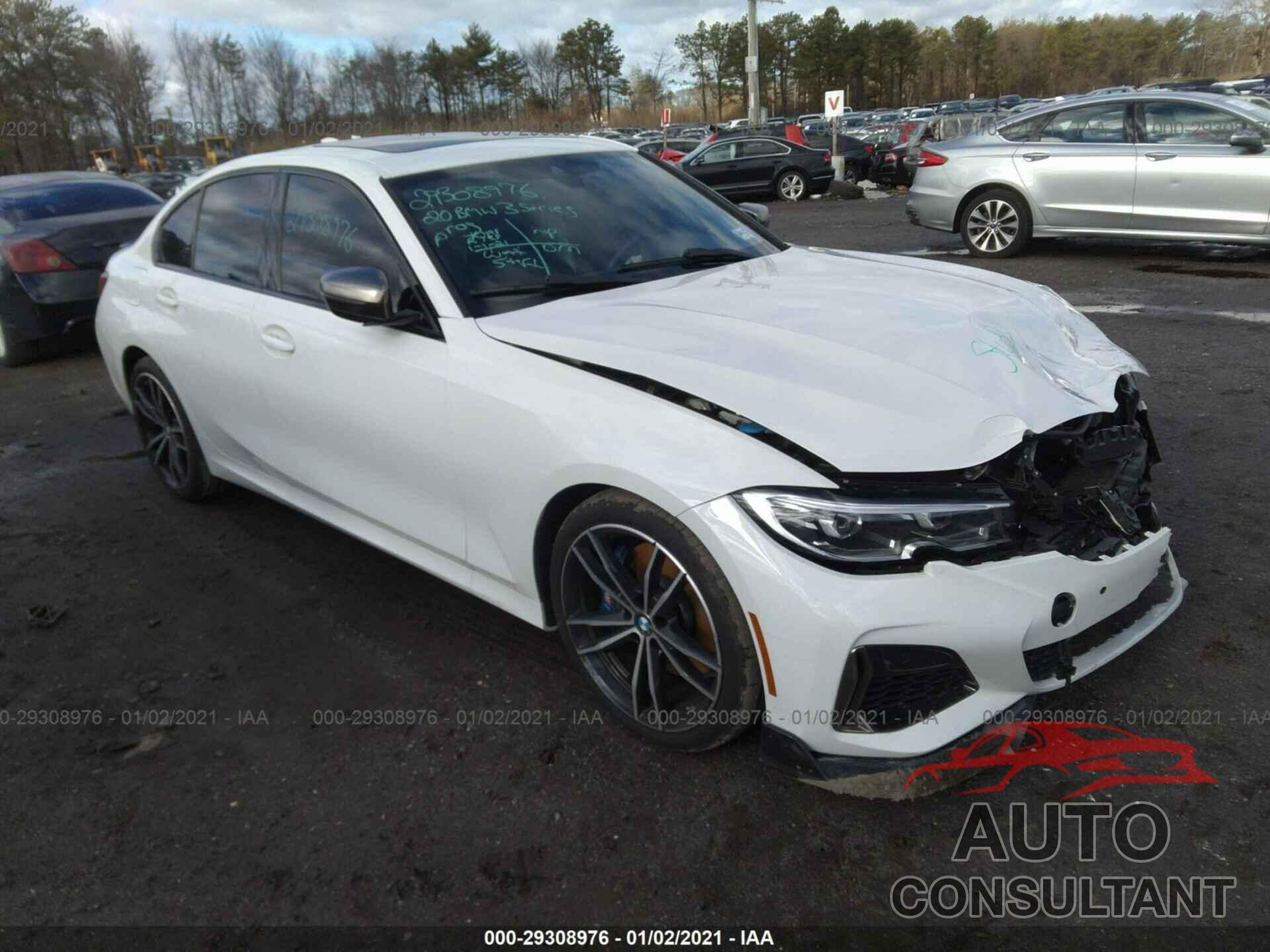 BMW 3 SERIES 2020 - WBA5U9C08LFJ83009