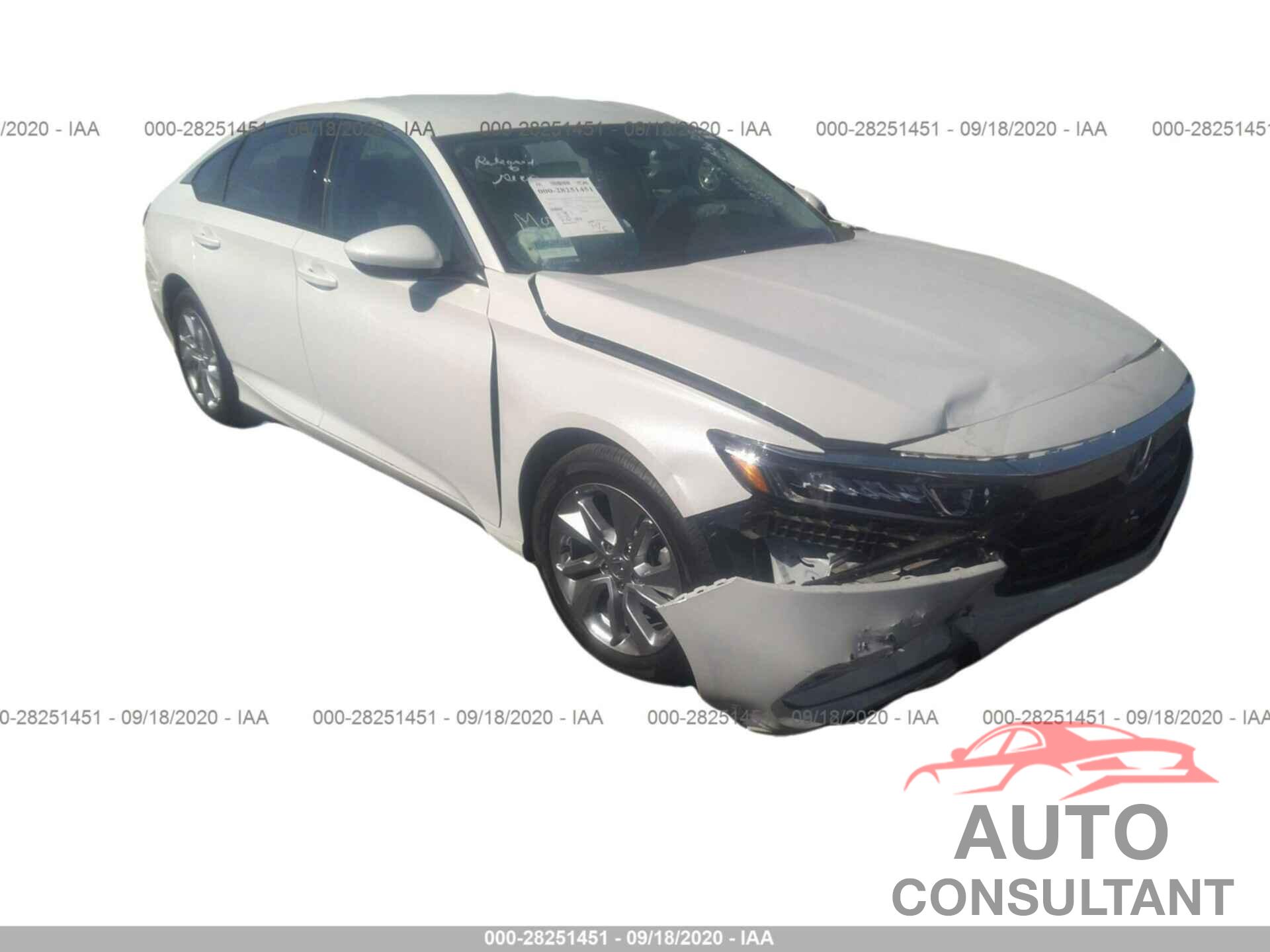 HONDA ACCORD SEDAN 2020 - 1HGCV1F13LA082388