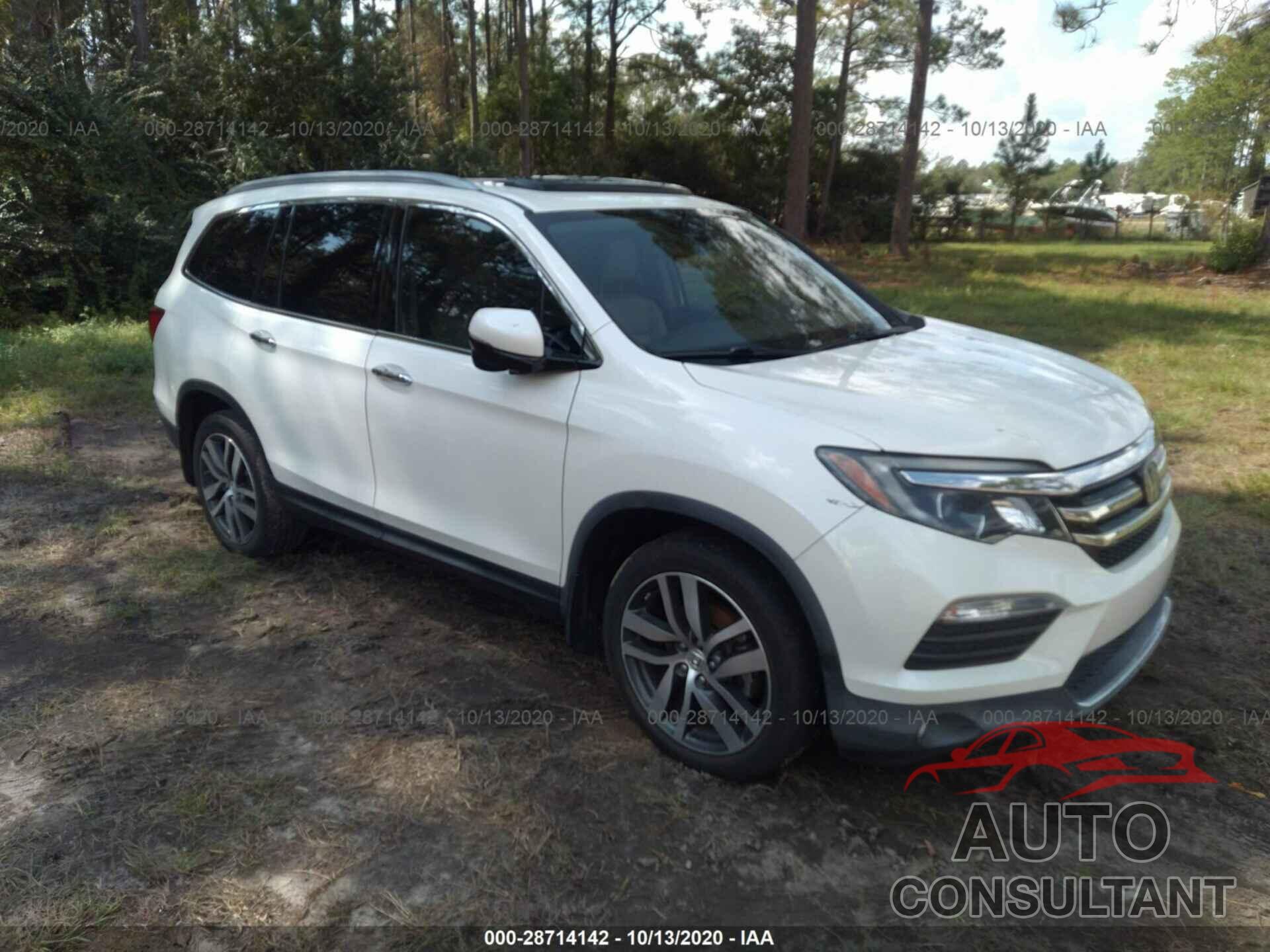 HONDA PILOT 2016 - 5FNYF5H90GB013358