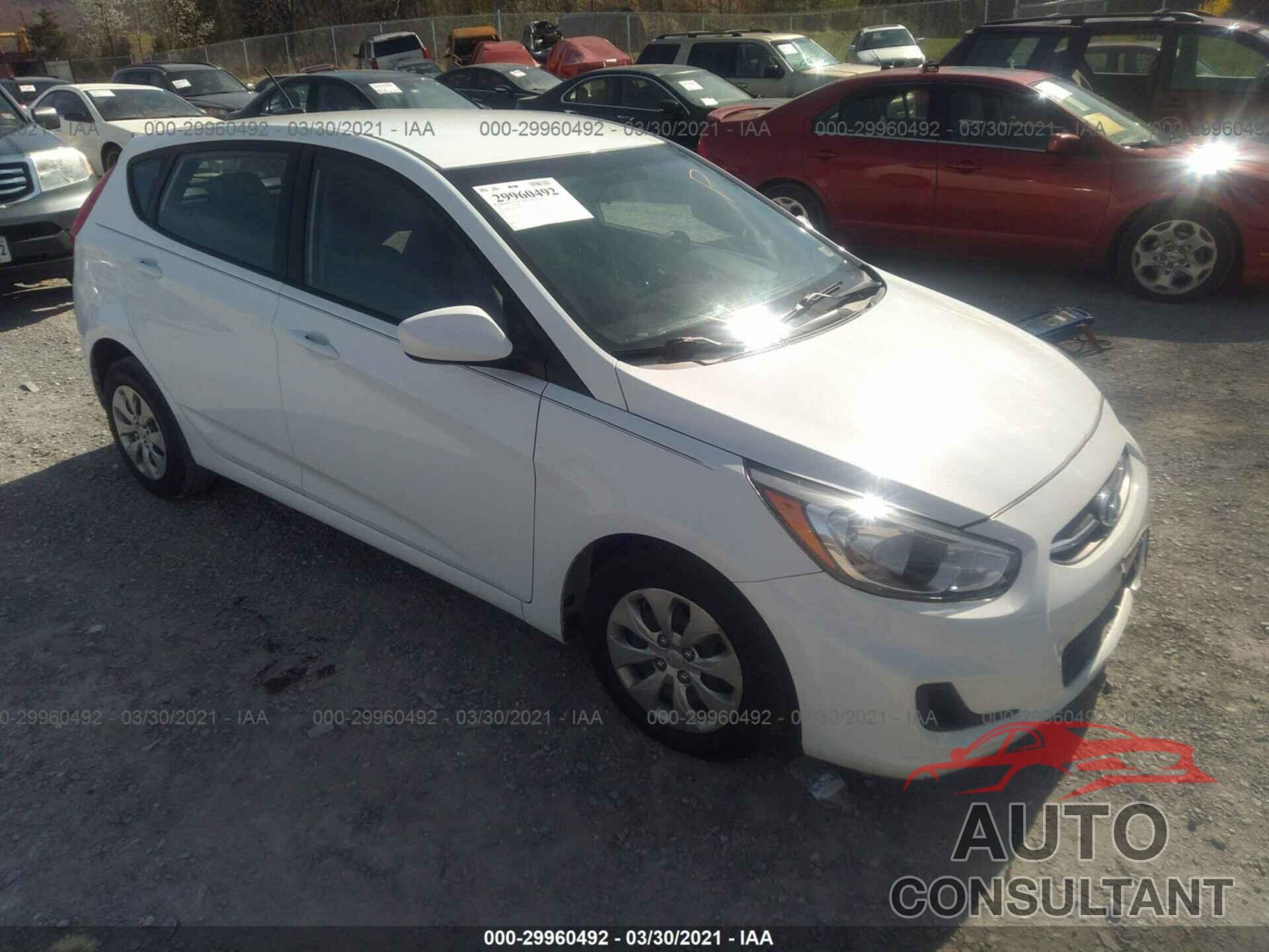 HYUNDAI ACCENT 2017 - KMHCT5AE8HU340833