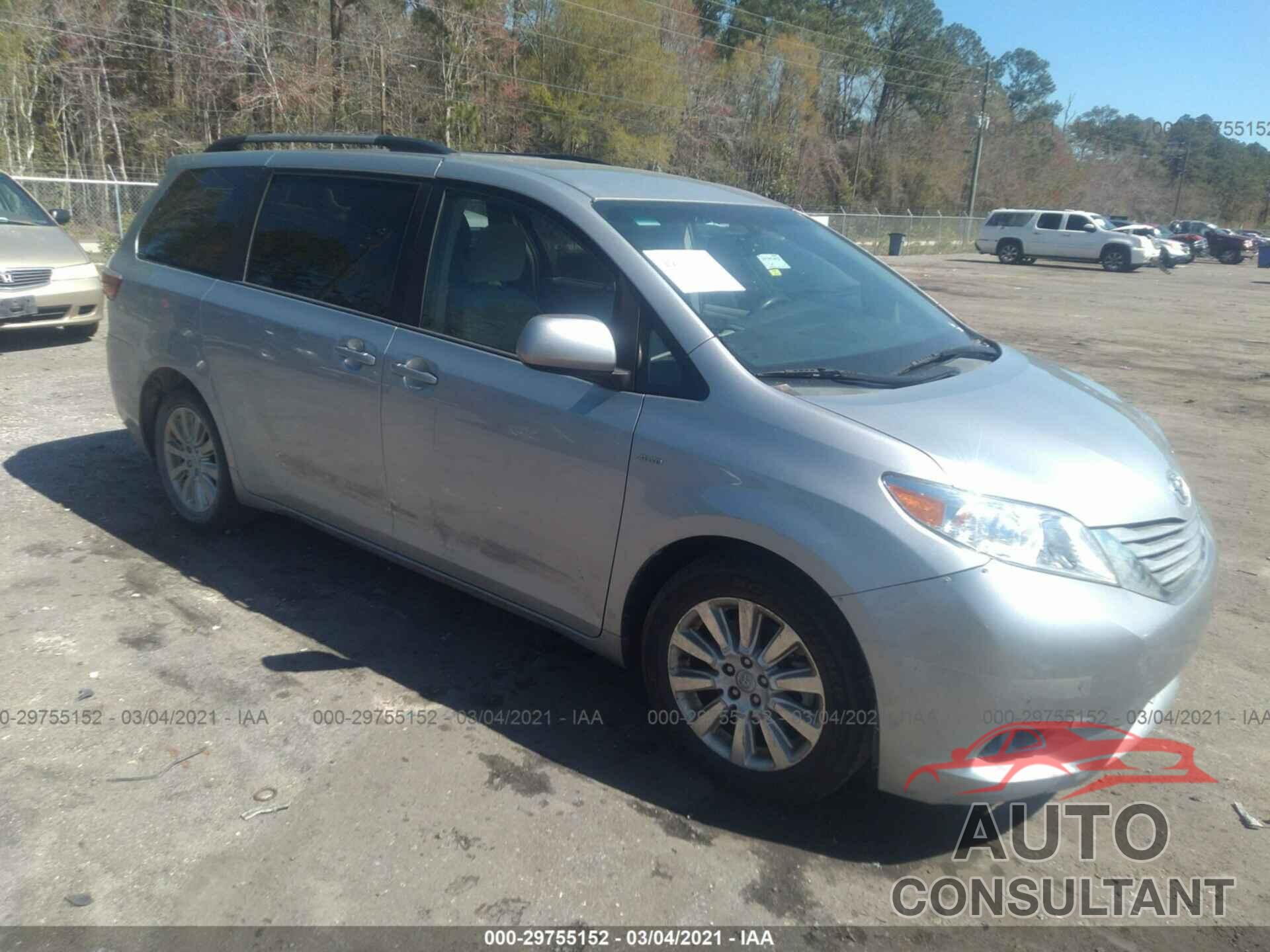 TOYOTA SIENNA 2016 - 5TDJK3DC7GS128568