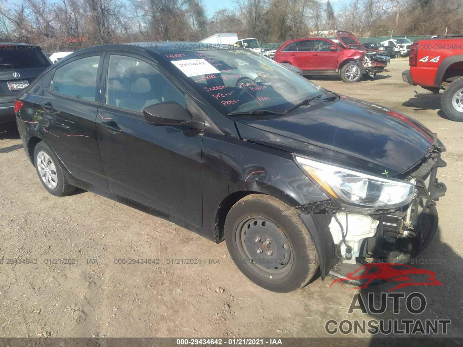 HYUNDAI ACCENT 2016 - KMHCT4AE3GU150642