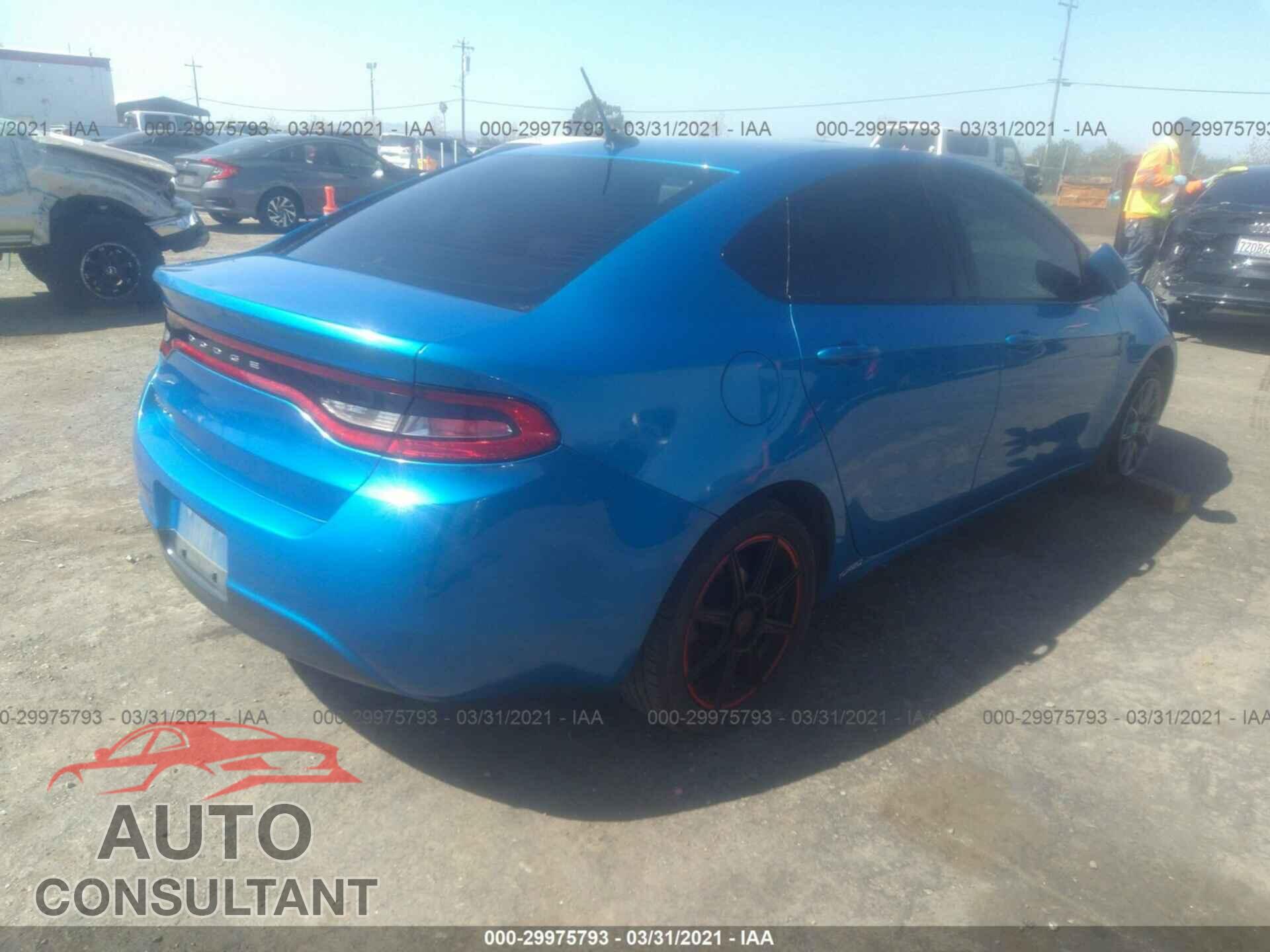 DODGE DART 2016 - 1C3CDFAA3GD516372