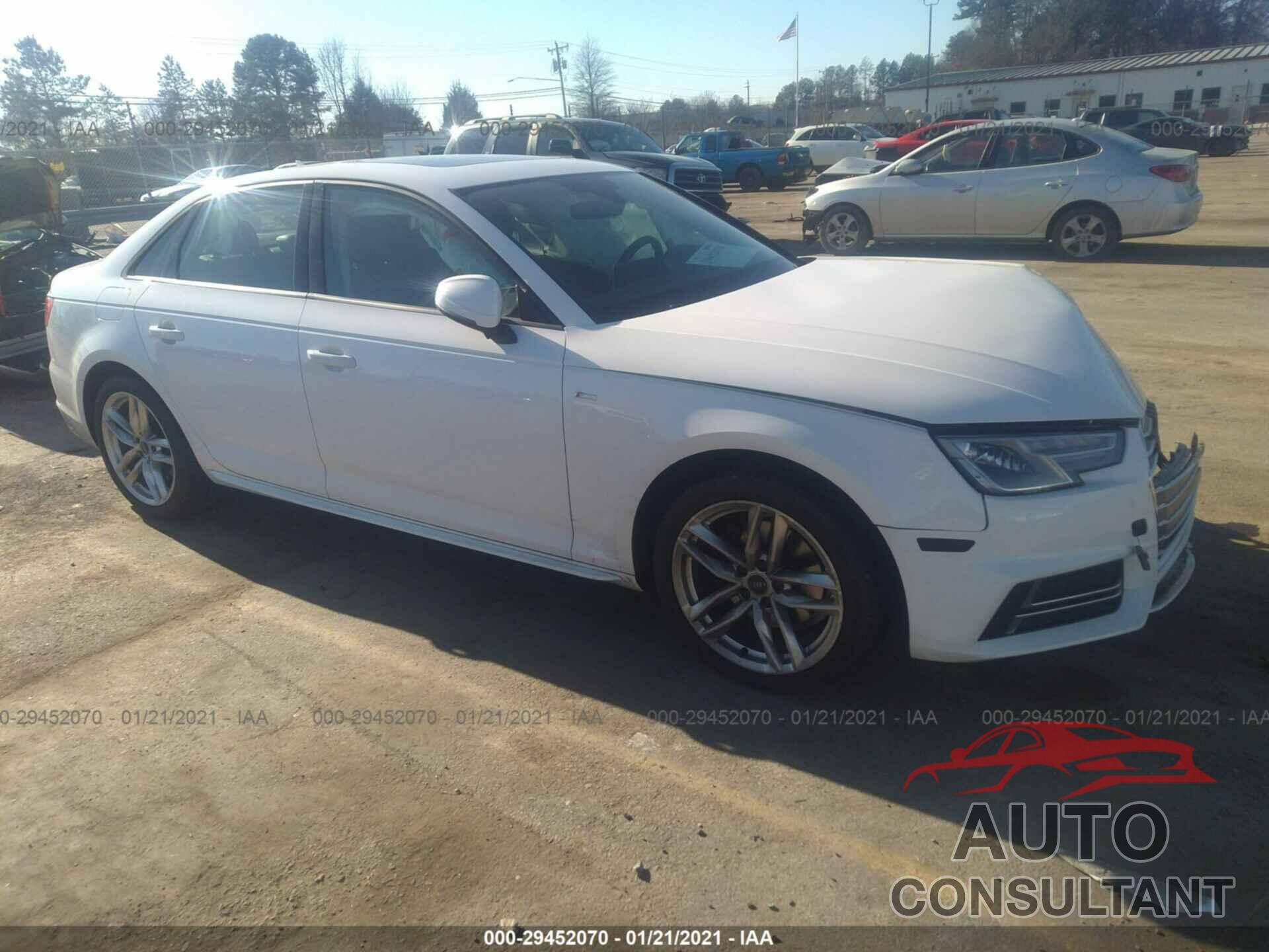 AUDI A4 2017 - WAUKMAF44HN038713