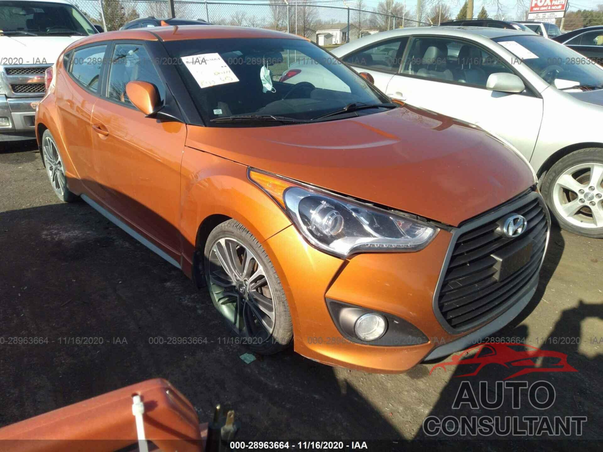 HYUNDAI VELOSTER 2016 - KMHTC6AE0GU279031