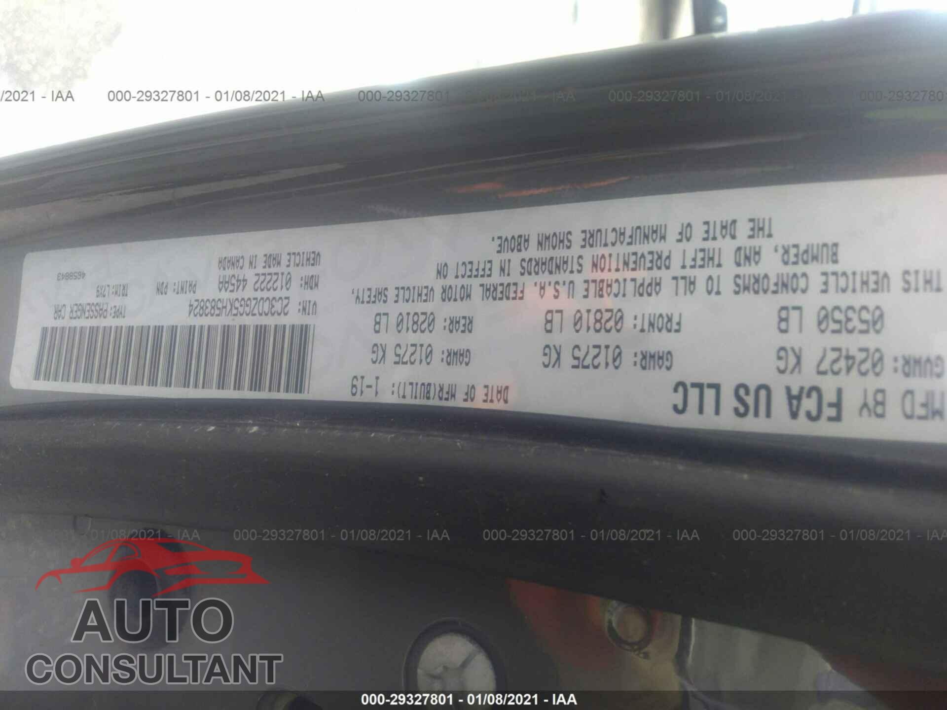 DODGE CHALLENGER 2019 - 2C3CDZGG5KH583824