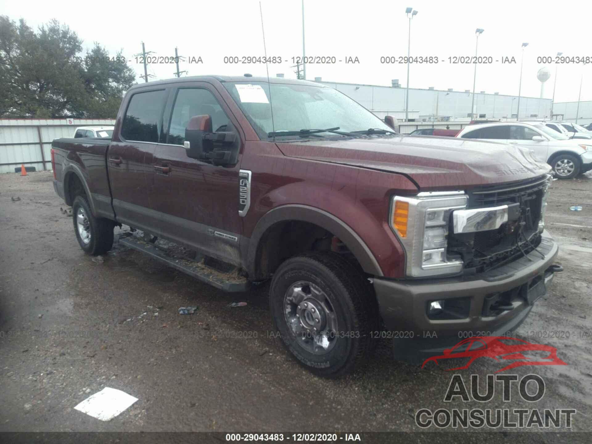 FORD SUPER DUTY F-250 SRW 2017 - 1FT7W2BT0HEE62749