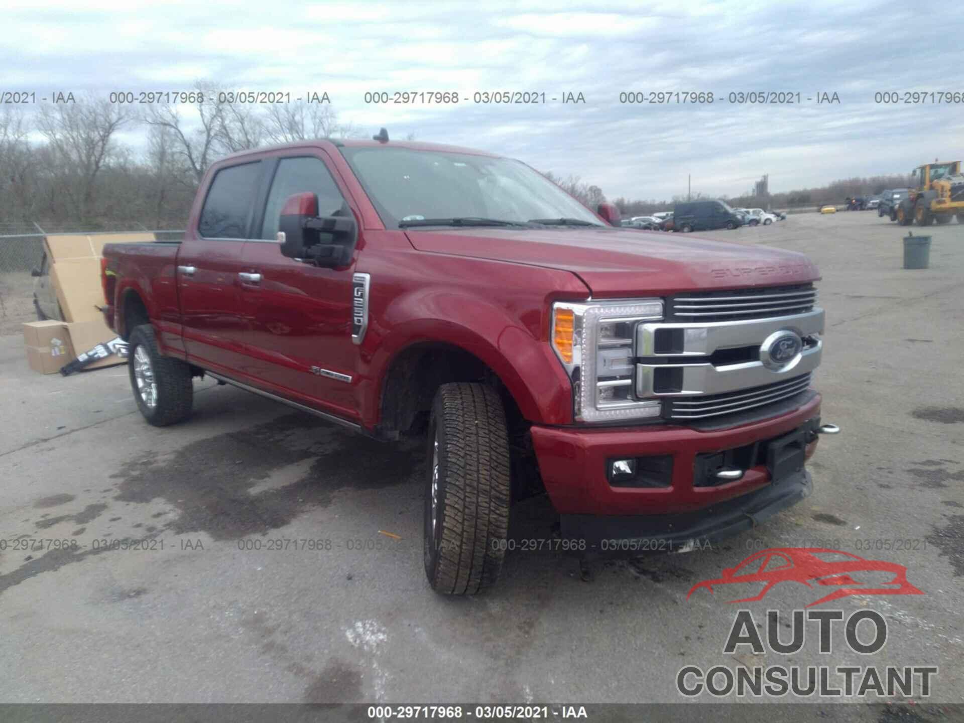 FORD SUPER DUTY F-250 SRW 2019 - 1FT7W2BT1KEG63390