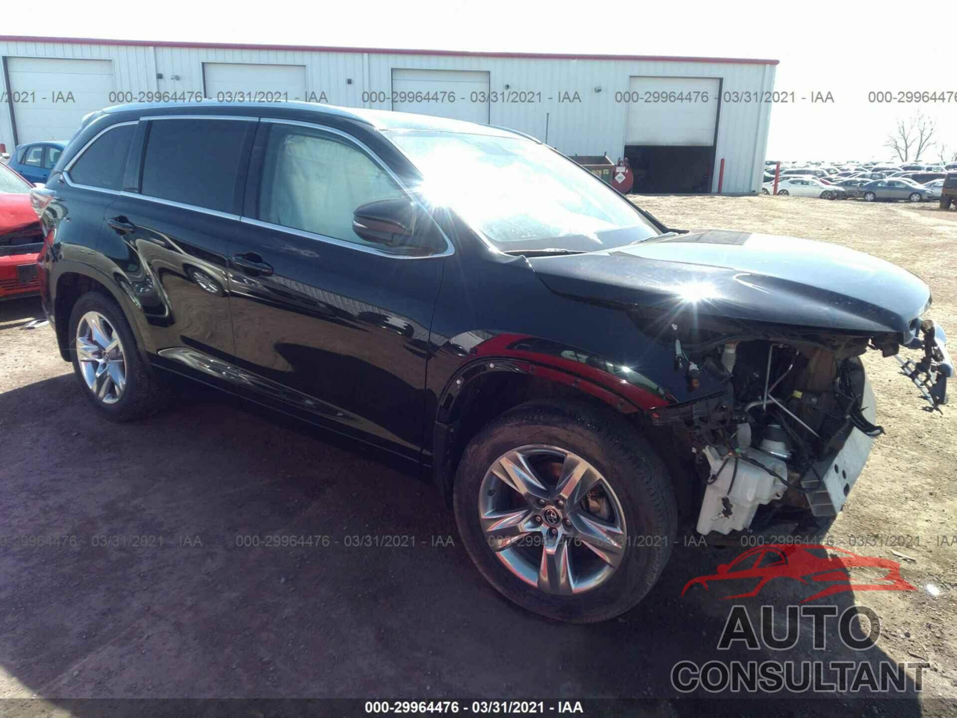 TOYOTA HIGHLANDER 2016 - 5TDDKRFH1GS250027
