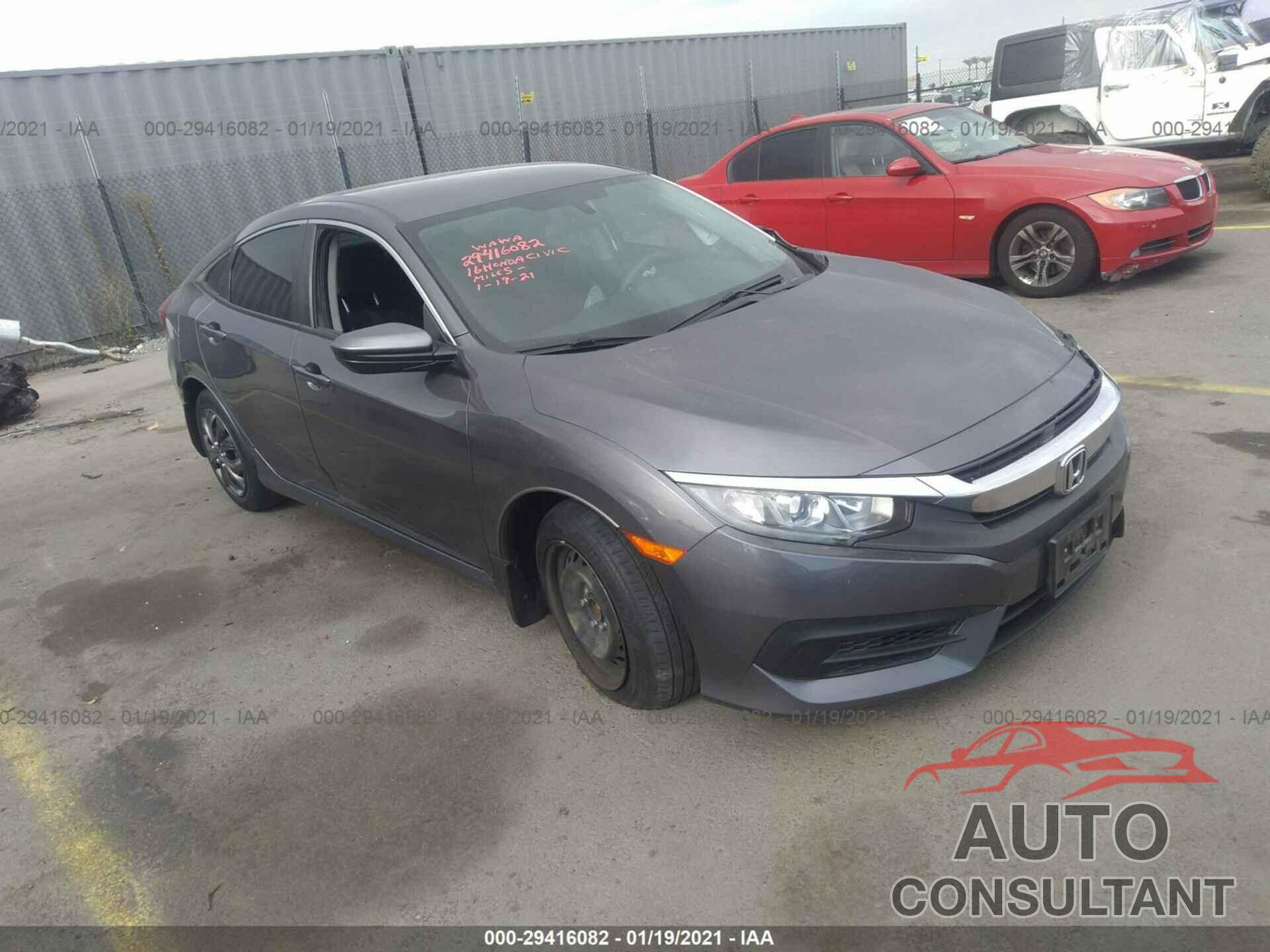 HONDA CIVIC SEDAN 2016 - 2HGFC2F54GH549935