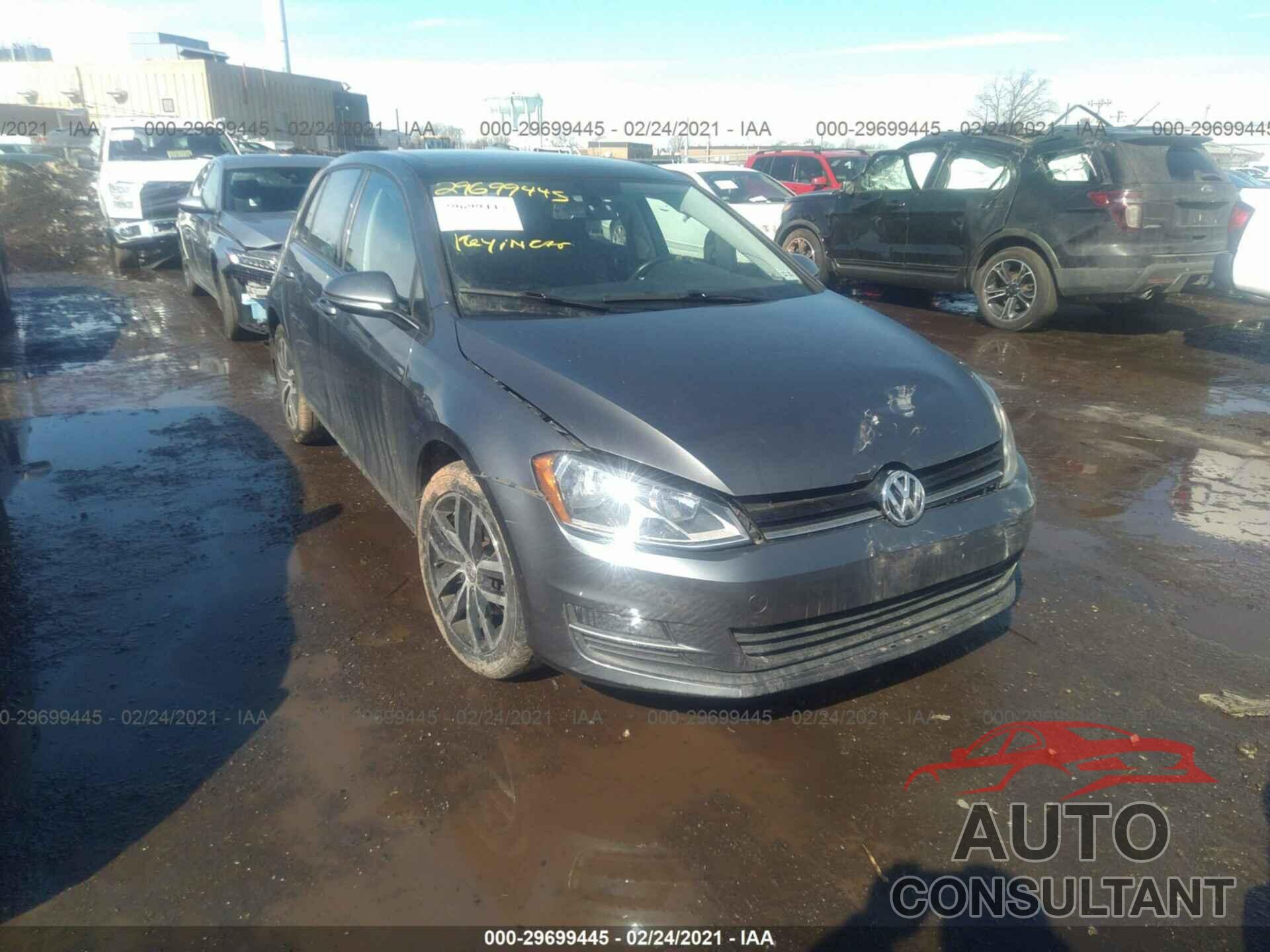 VOLKSWAGEN GOLF 2016 - 3VW217AU3GM066403