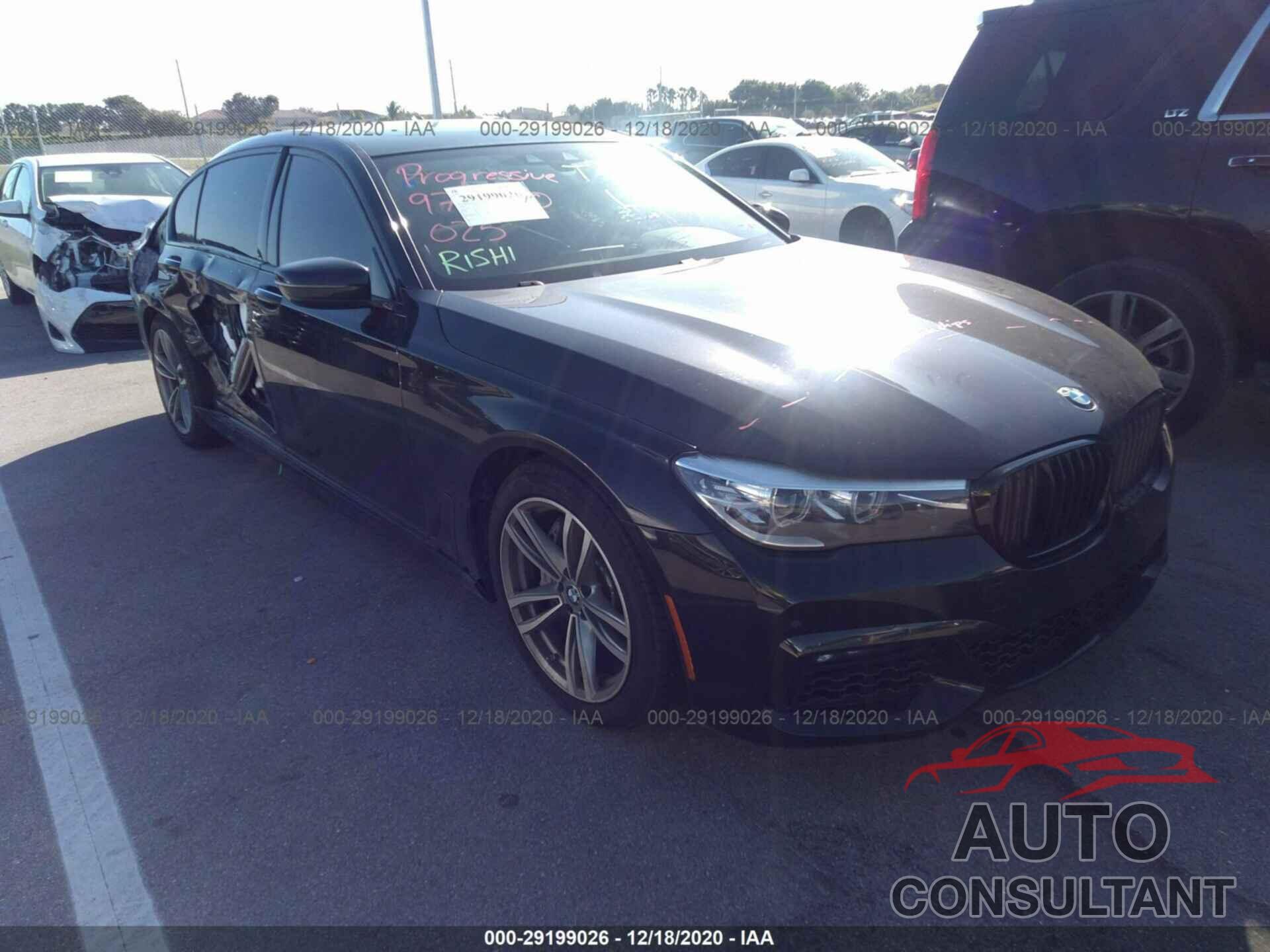 BMW 7 SERIES 2019 - WBA7E4C55KGV69979