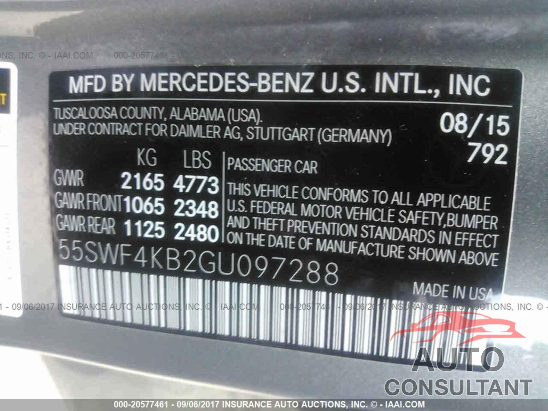 Mercedes-benz C 2016 - 55SWF4KB2GU097288