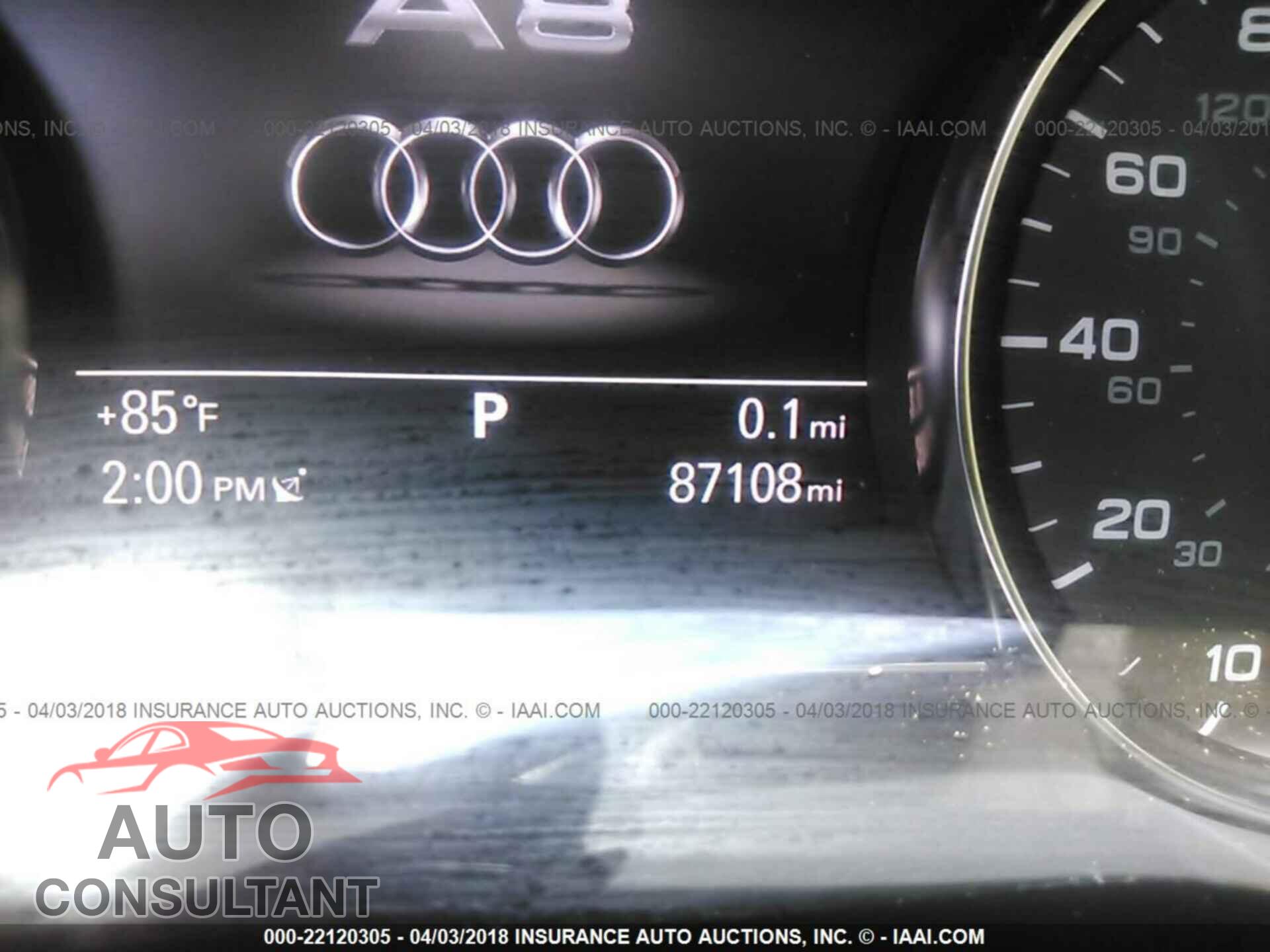 Audi A8 2013 - WAUR2AFD8DN009309