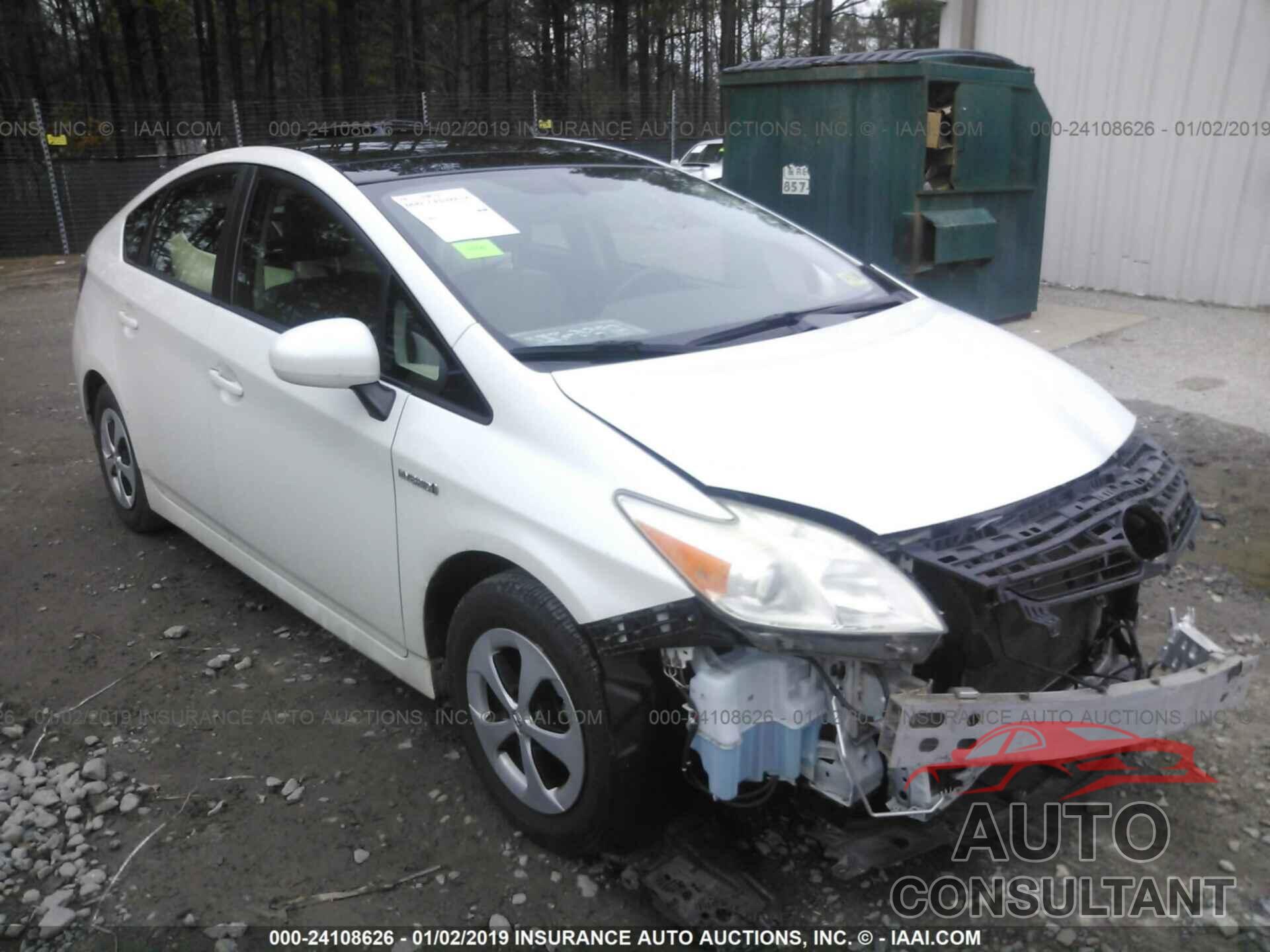 TOYOTA PRIUS 2012 - JTDKN3DU1C1492657