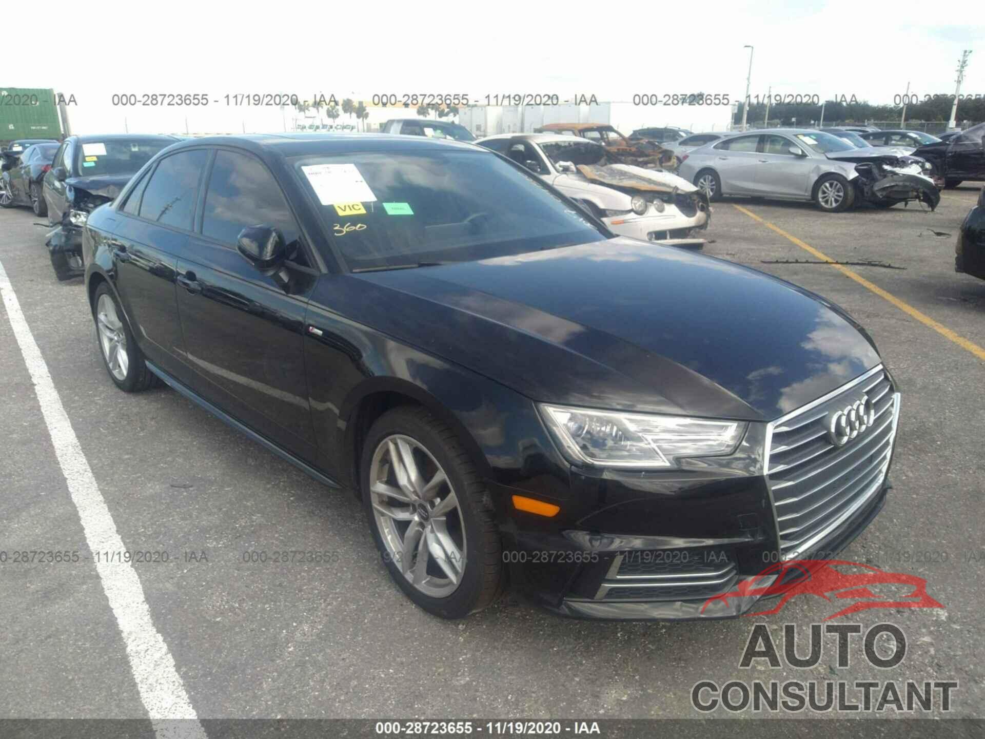 AUDI A4 2017 - WAUKMAF40HN041320