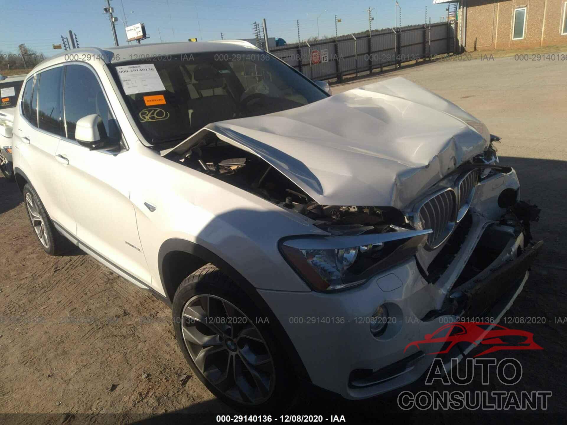 BMW X3 2016 - 5UXWX9C5XG0D73267