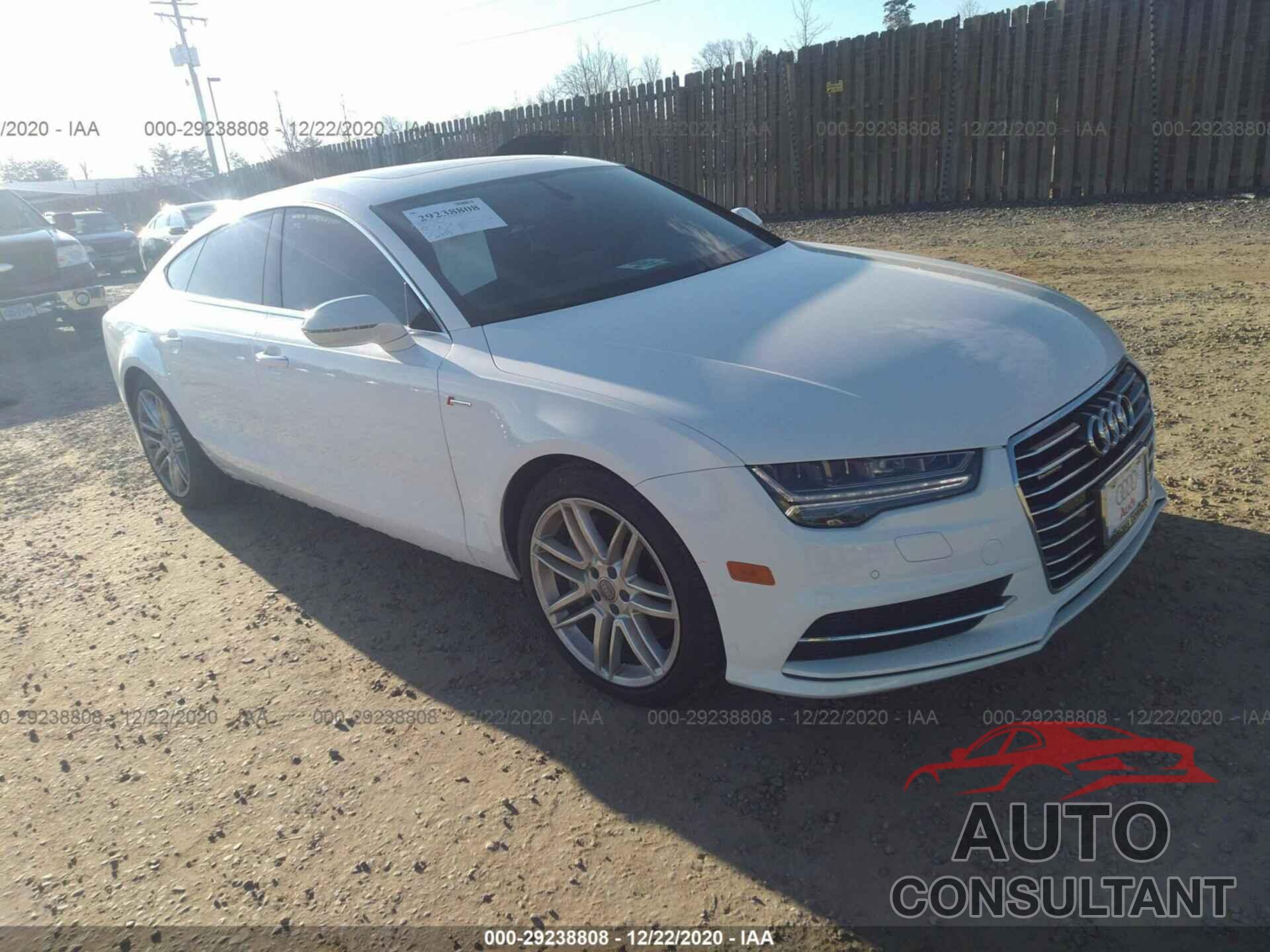 AUDI A7 2016 - WAUWGAFC0GN096509